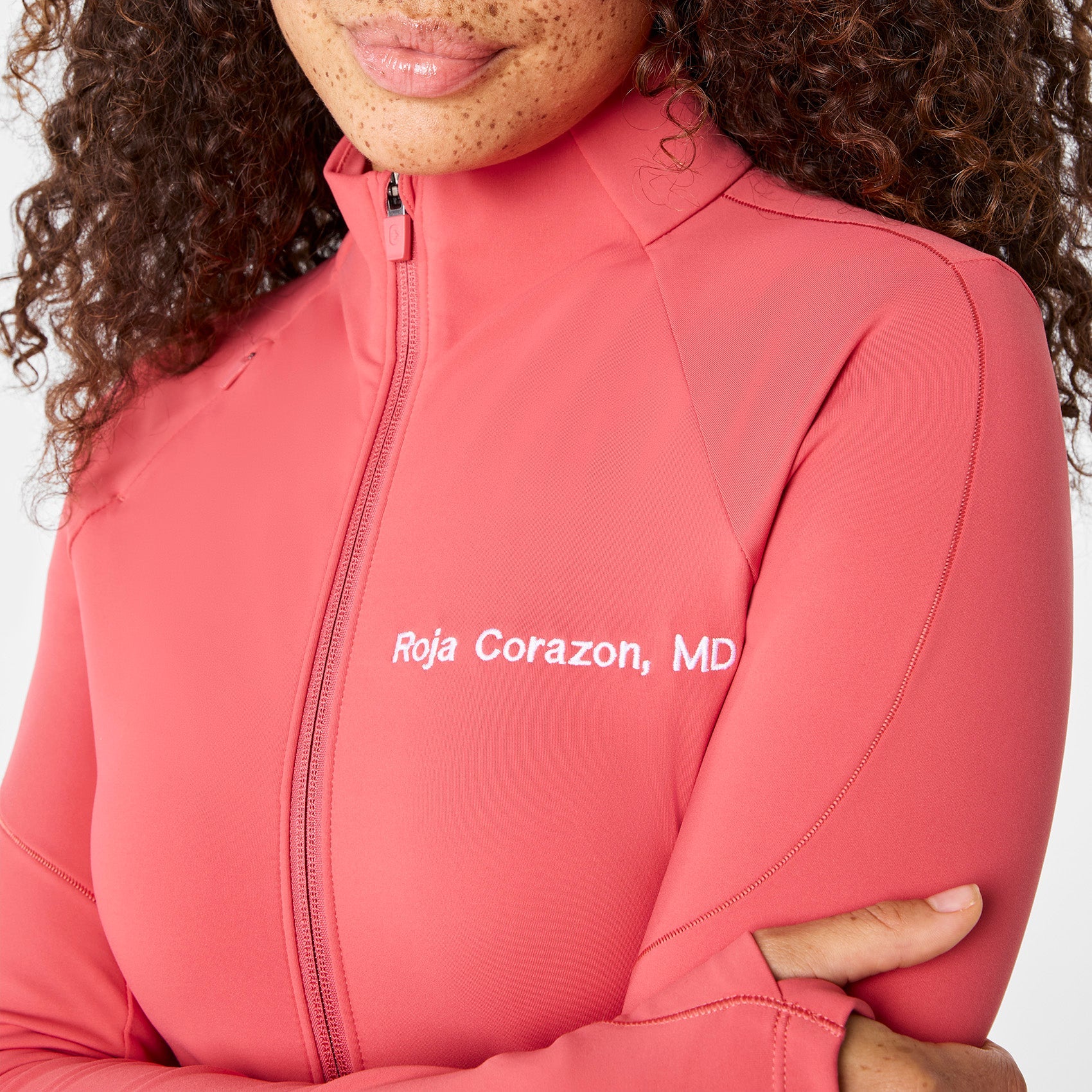 ContourKnit Scrub Jacket™ - Pulmonary Pink