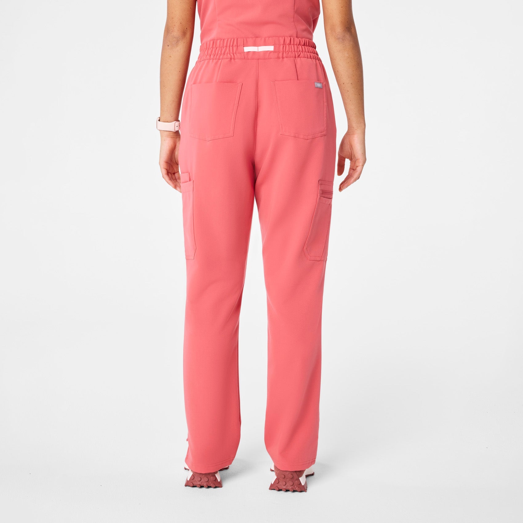 Dowa High-Rise Straight-Leg Scrub Pant - Pulmonary Pink