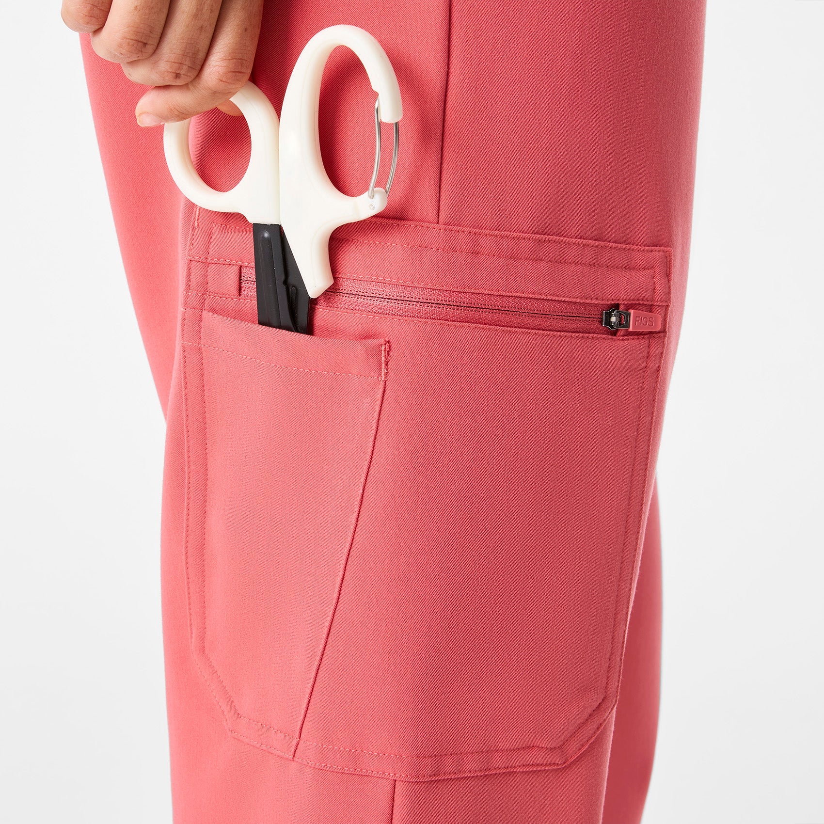 Dowa High-Rise Straight-Leg Scrub Pant - Pulmonary Pink