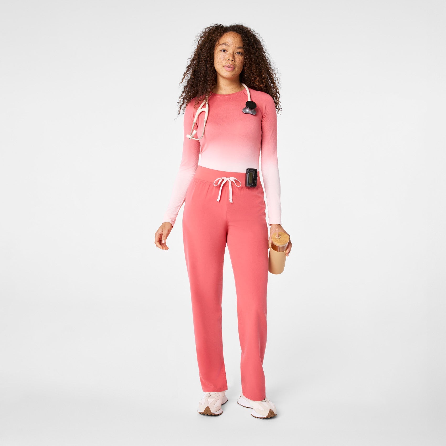 Livingston High-Rise Straight-Leg Scrub Pant™ - Pulmonary Pink