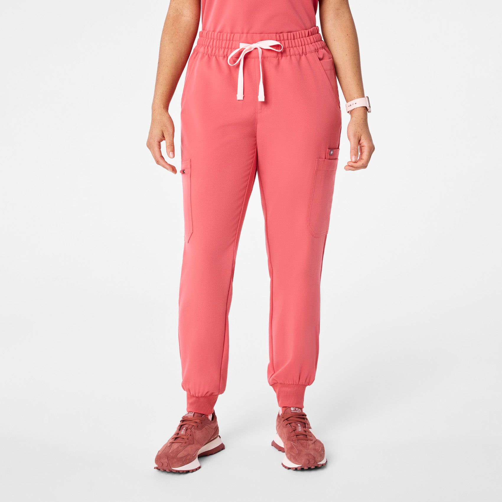 Uman High-Rise Jogger Scrub Pant - Pulmonary Pink