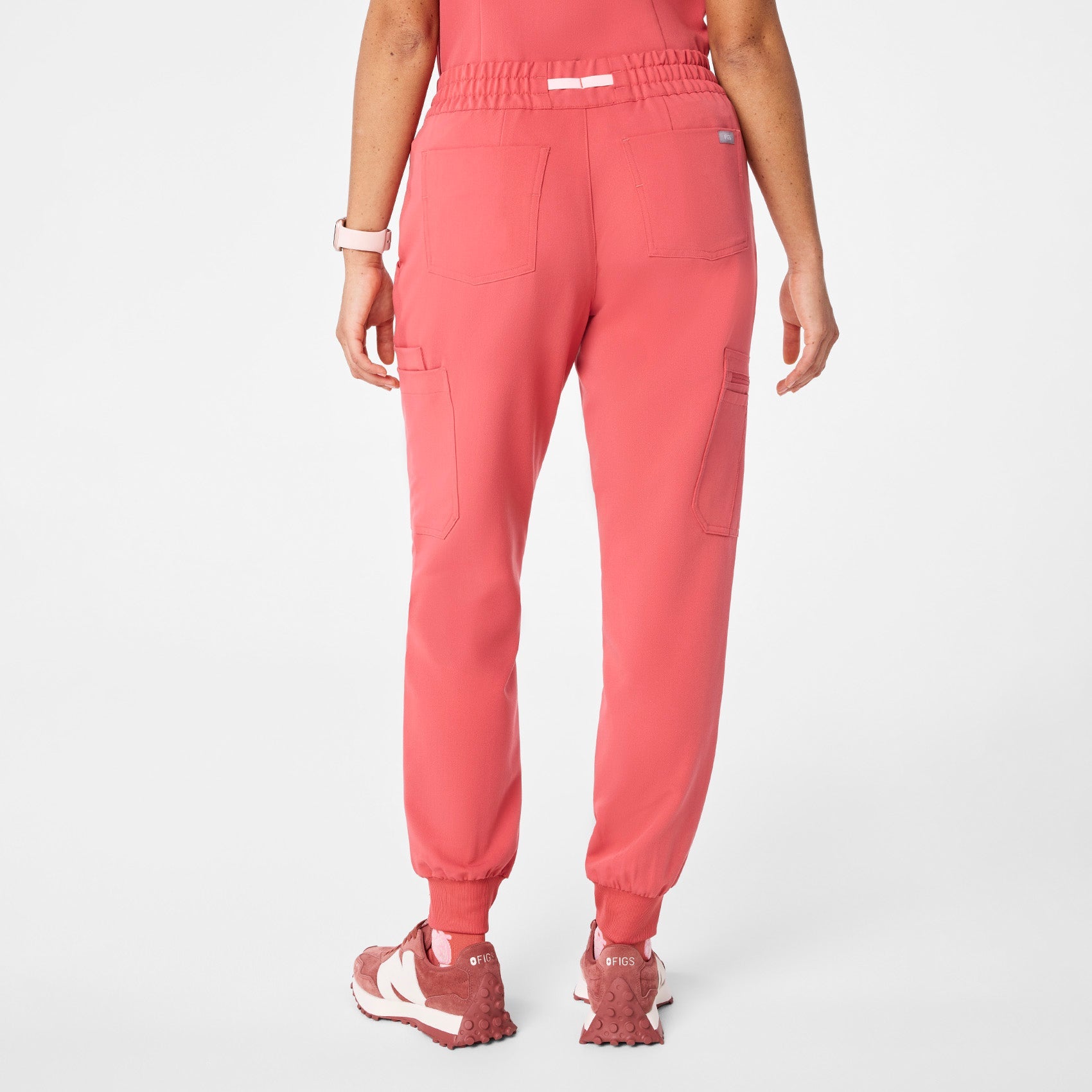 Uman High-Rise Jogger Scrub Pant - Pulmonary Pink