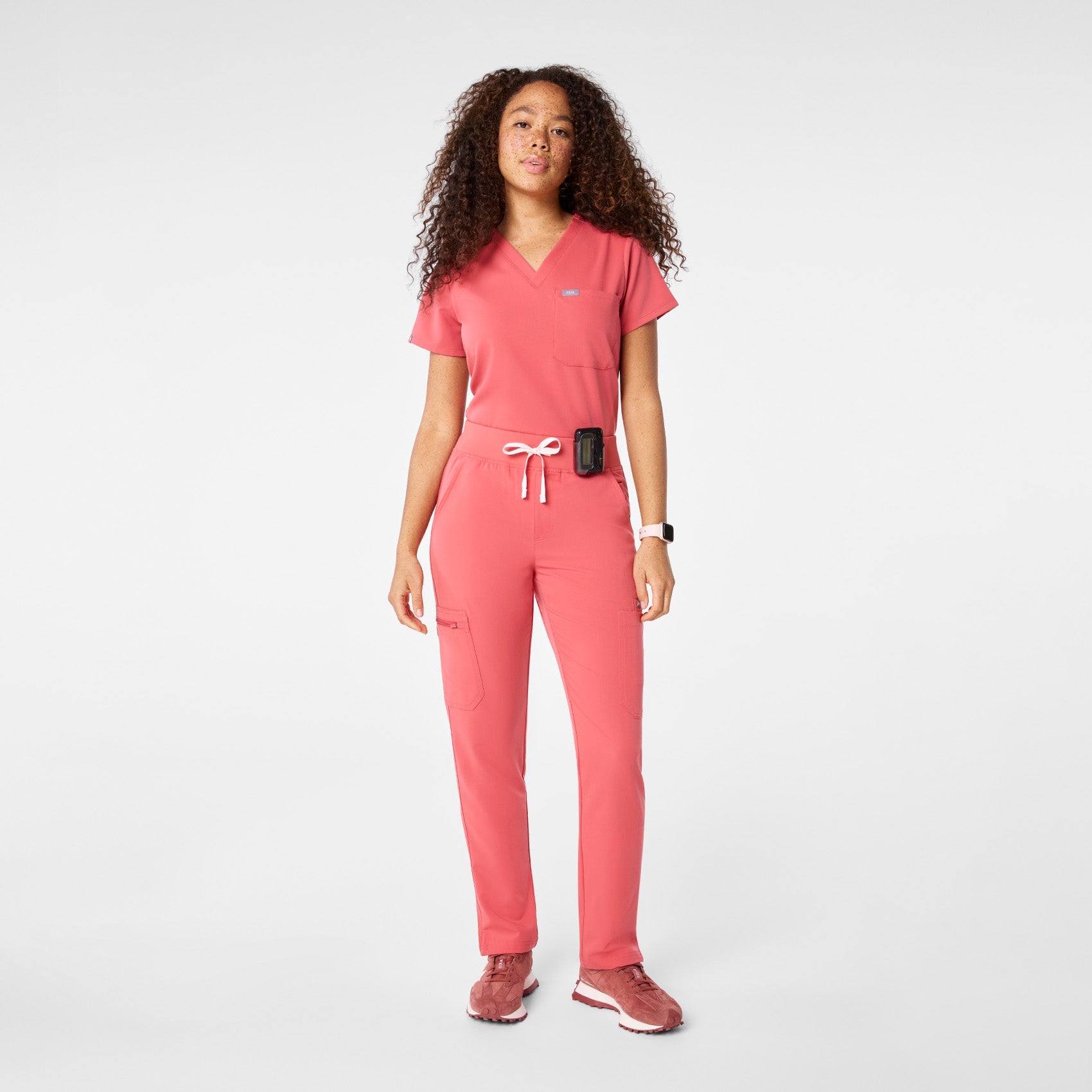 Yola High-Rise Slim Scrub Pant™ - Pulmonary Pink