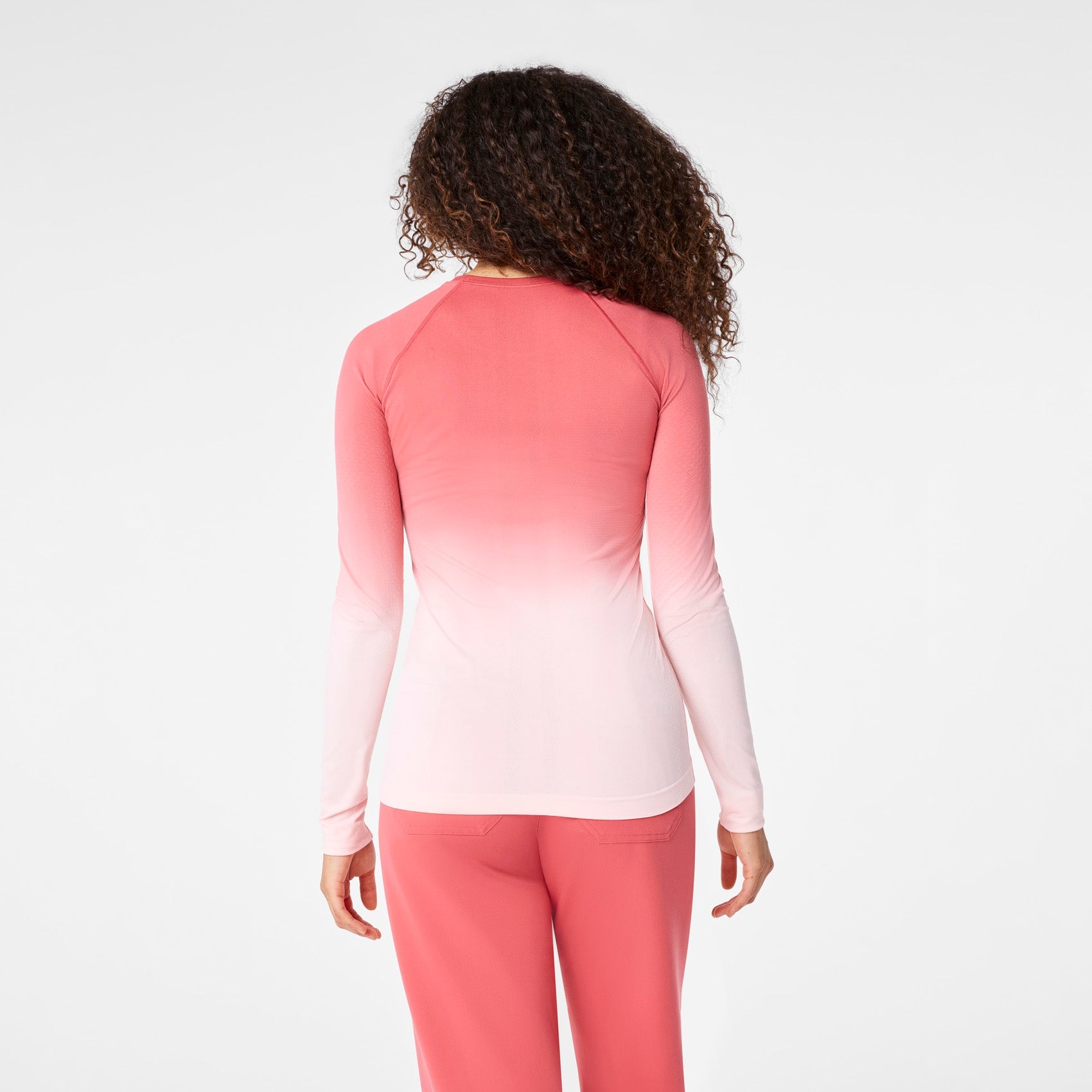Salta Ombre Long-Sleeve Underscrub - Pulmonary Pink