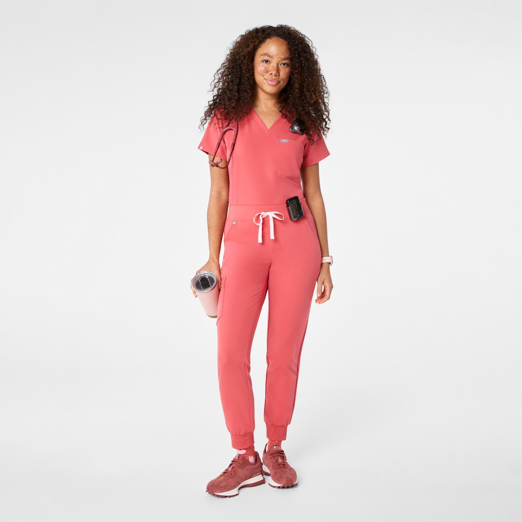 Zamora Jogger Scrub Pant™ - Pulmonary Pink