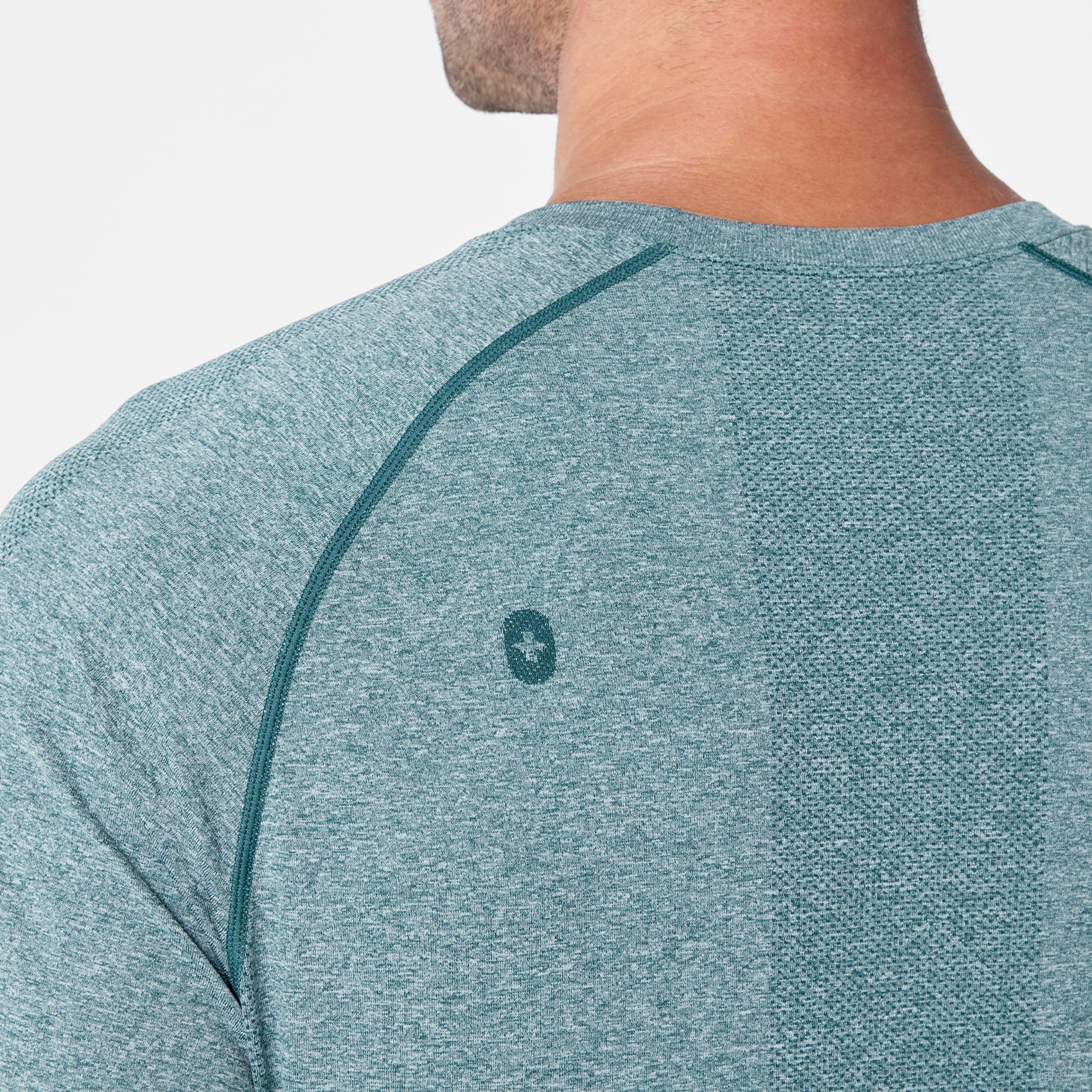 Makato Seamless Long-Sleeve Underscrub - Caribbean Blue