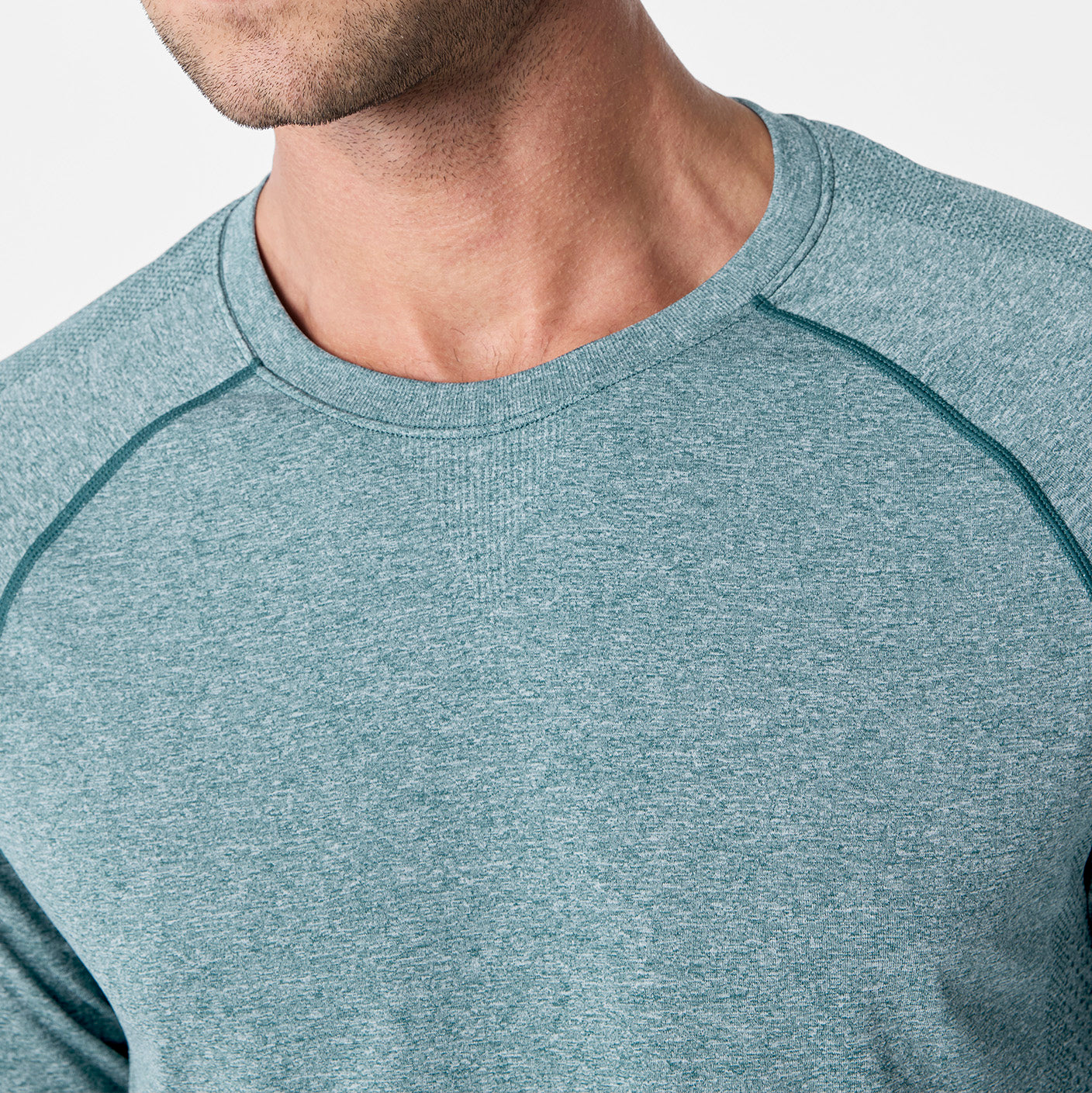 Makato Seamless Long-Sleeve Underscrub - Caribbean Blue