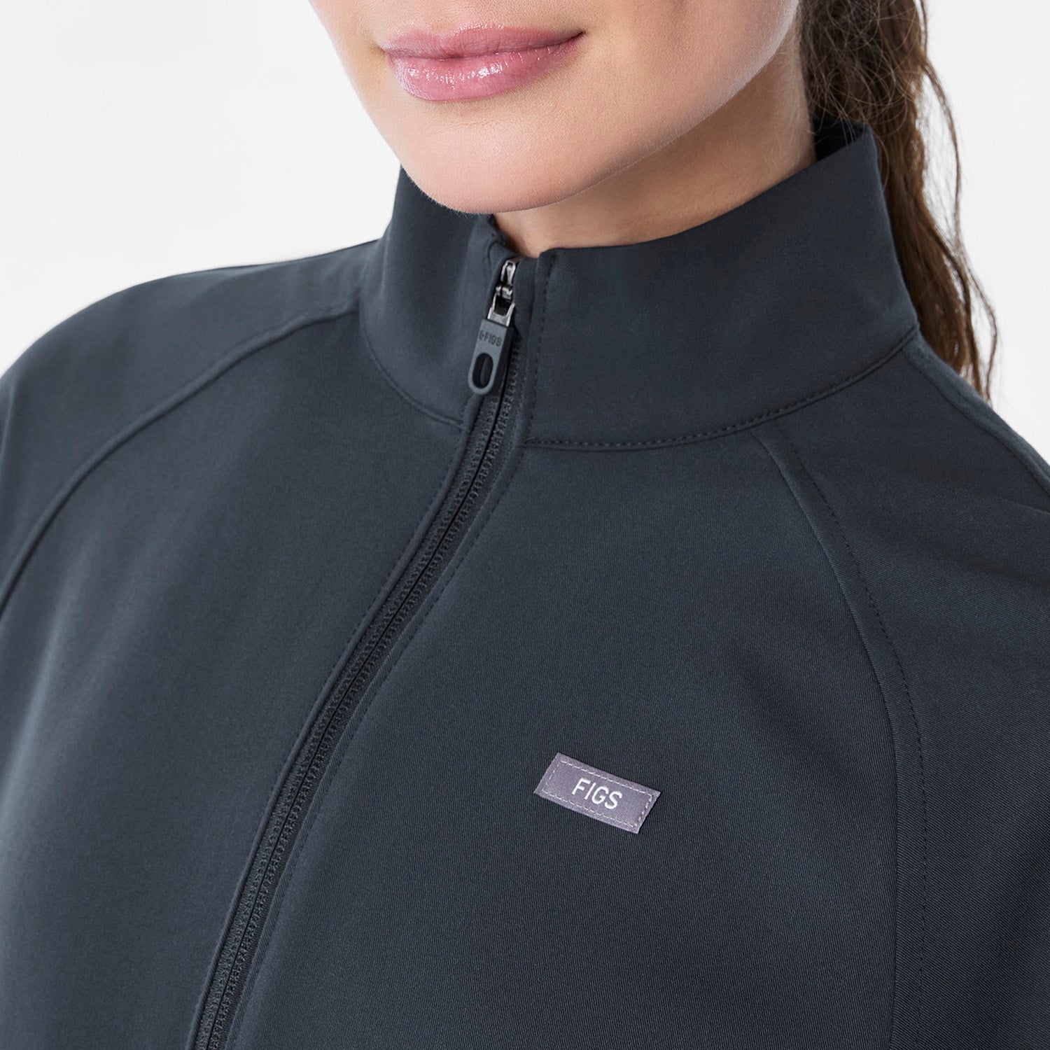 Sydney Cropped Scrub Jacket - Dark Harbor