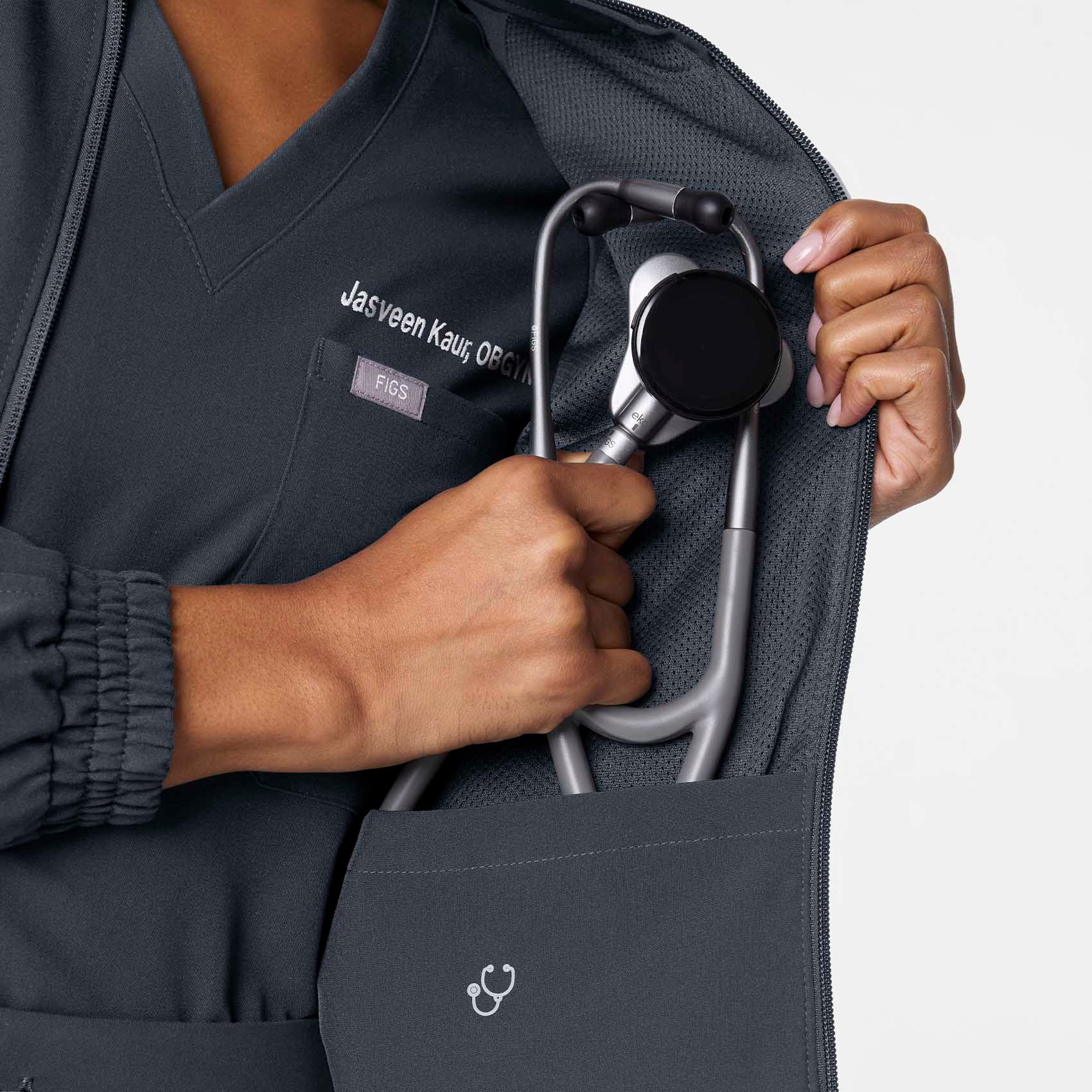 Sydney Scrub Jacket - Dark Harbor