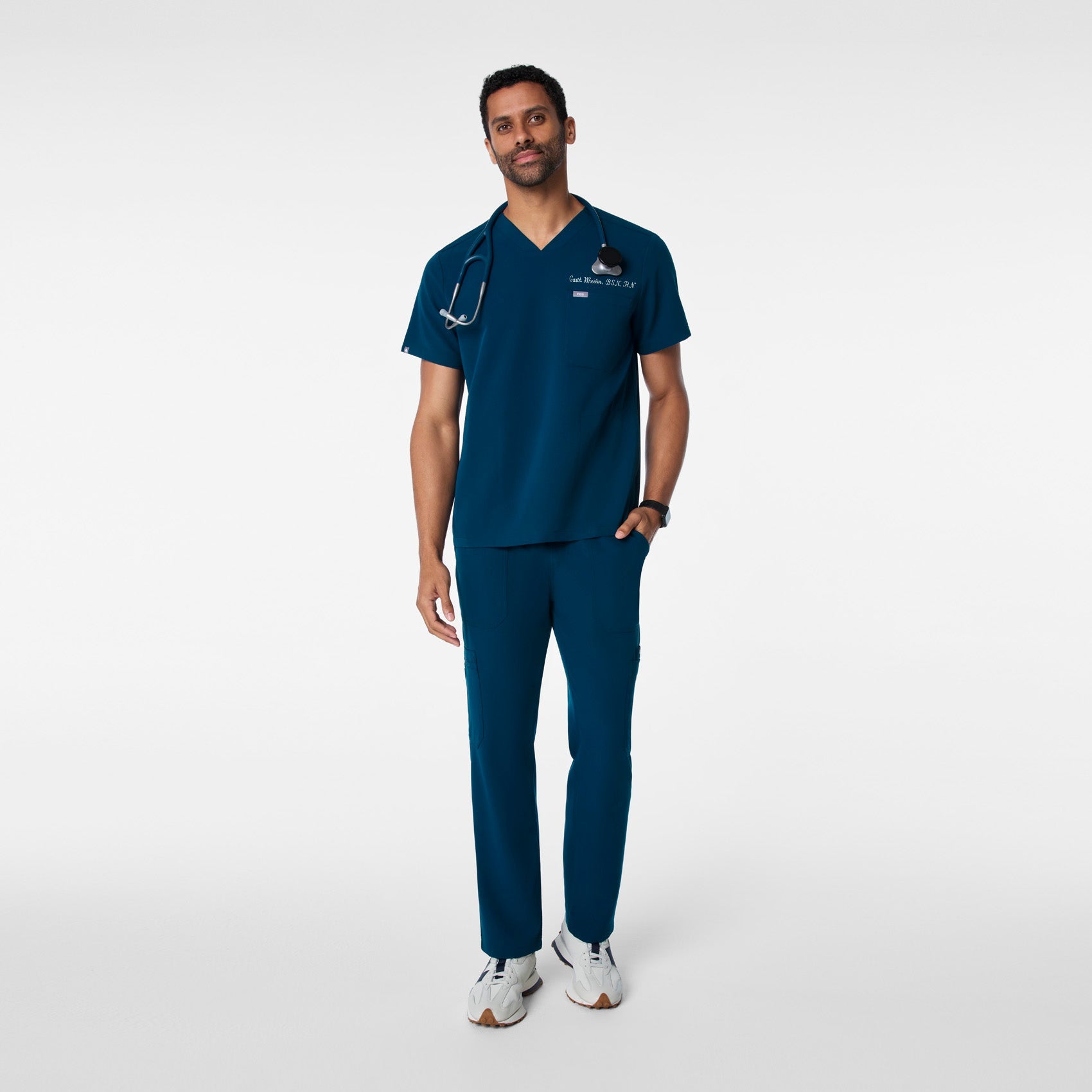 Chisec Scrub Top™ - Deep Reef