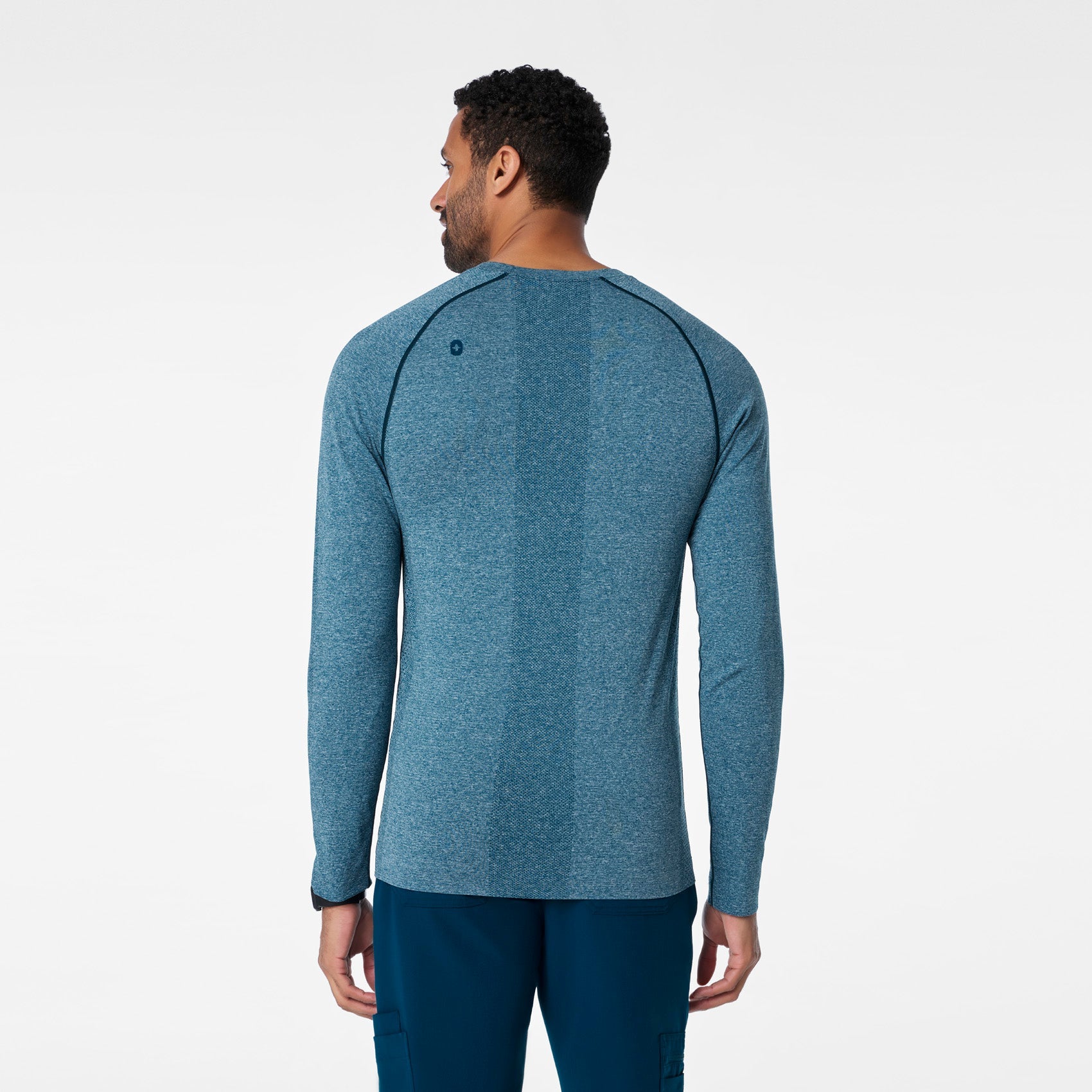 Makato Seamless Long-Sleeve Underscrub - Deep Reef