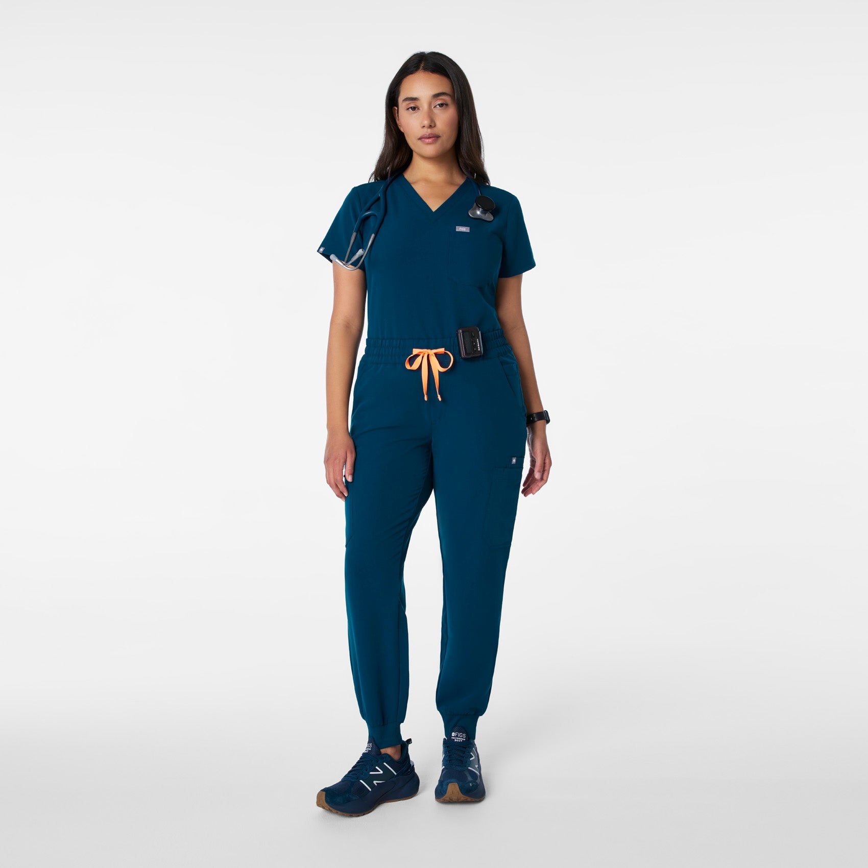 Uman High-Rise Jogger Scrub Pant - Deep Reef