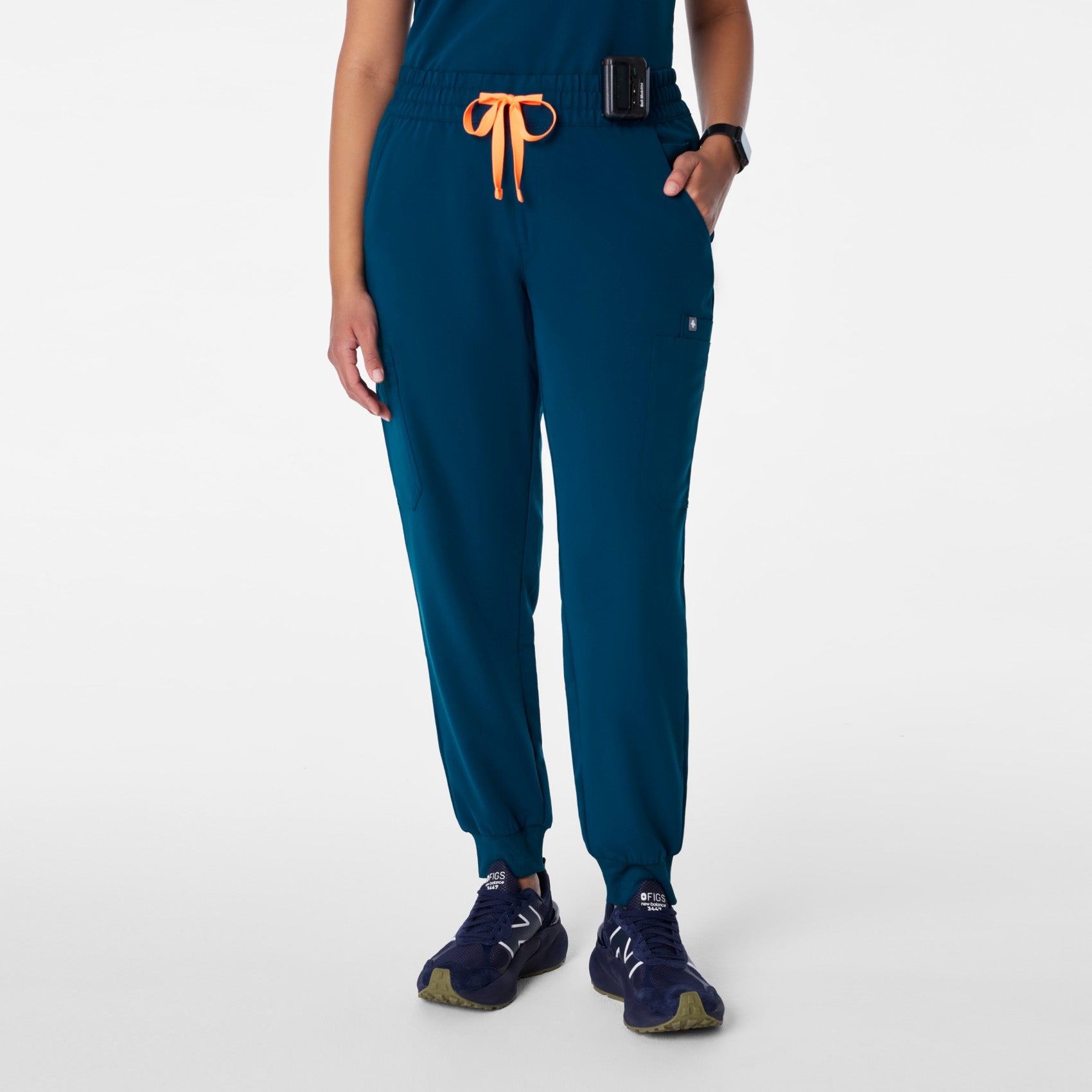 Uman High-Rise Jogger Scrub Pant - Deep Reef