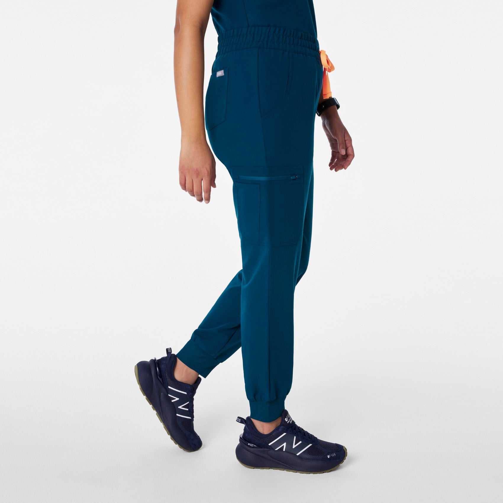 Uman High-Rise Jogger Scrub Pant - Deep Reef