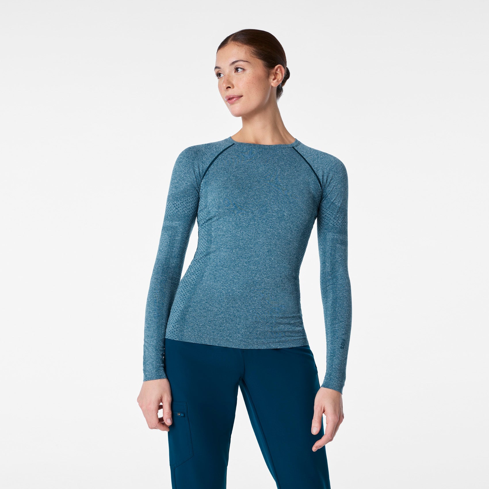 Salta Seamless Long-Sleeve Underscrub - Deep Reef