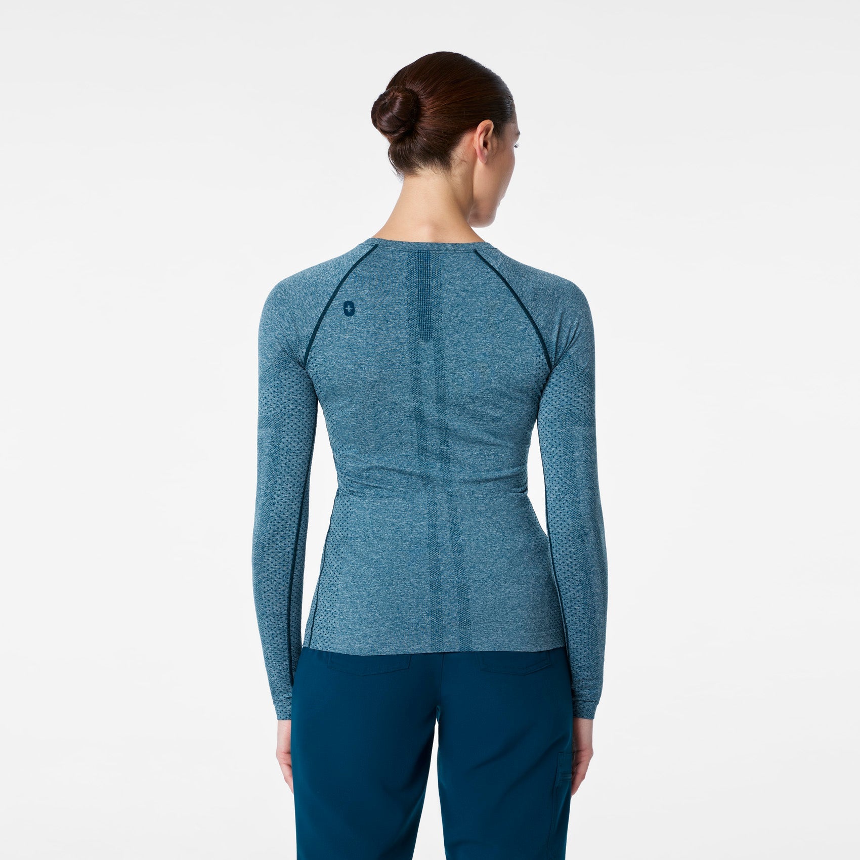 Salta Seamless Long-Sleeve Underscrub - Deep Reef