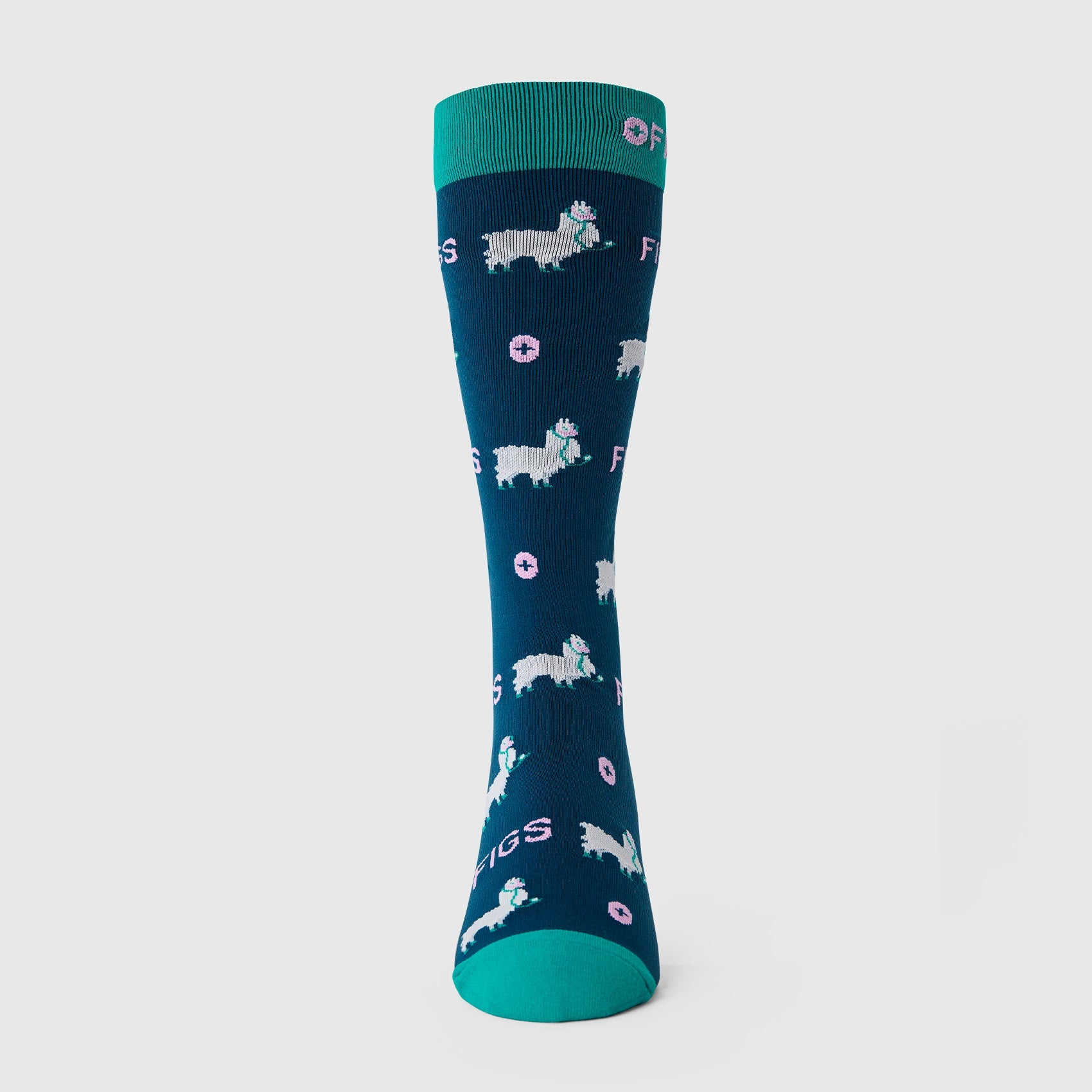 FIGS Compression Socks - Trauma Llama/Deep Reef