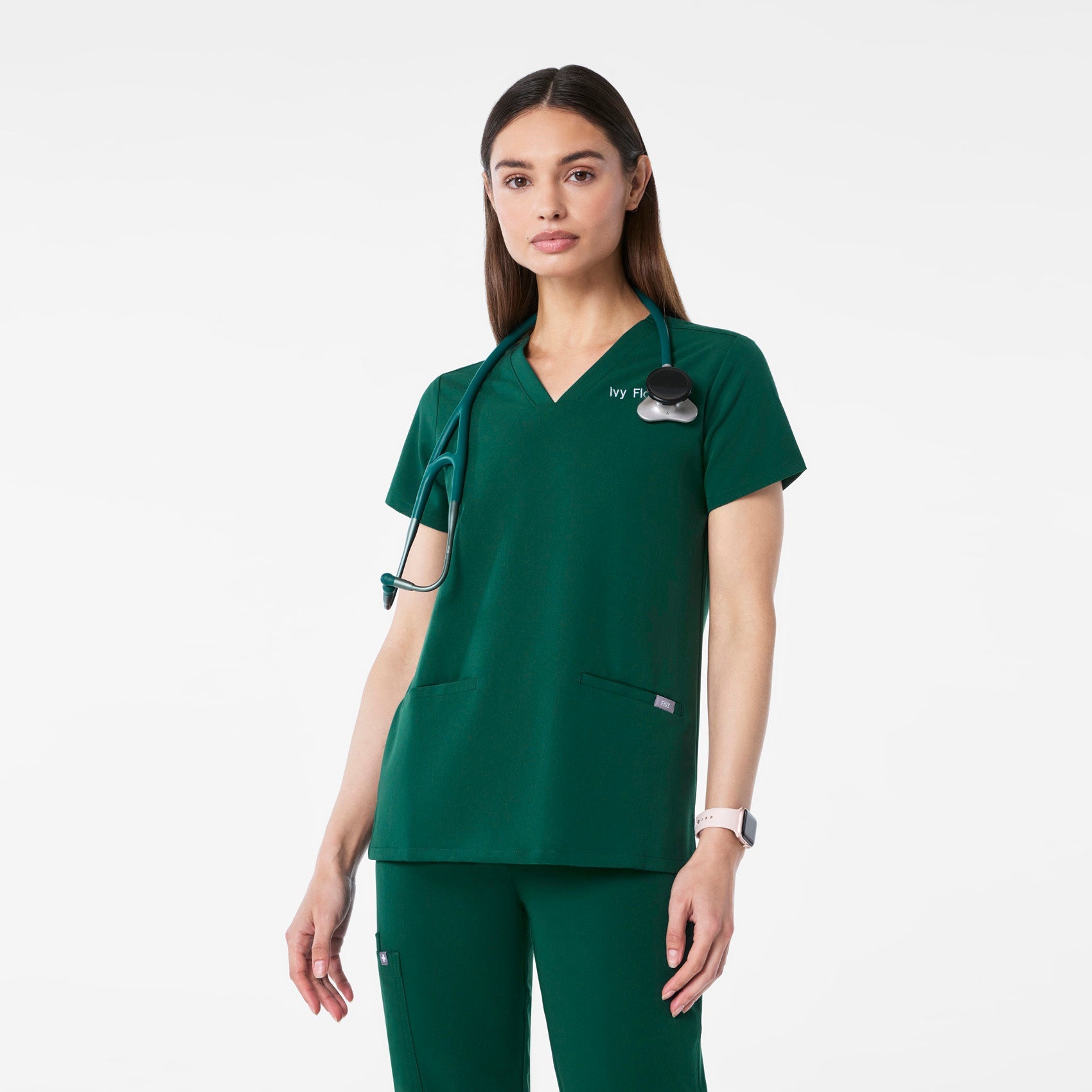 Casma Scrub Top™ - Forest Green