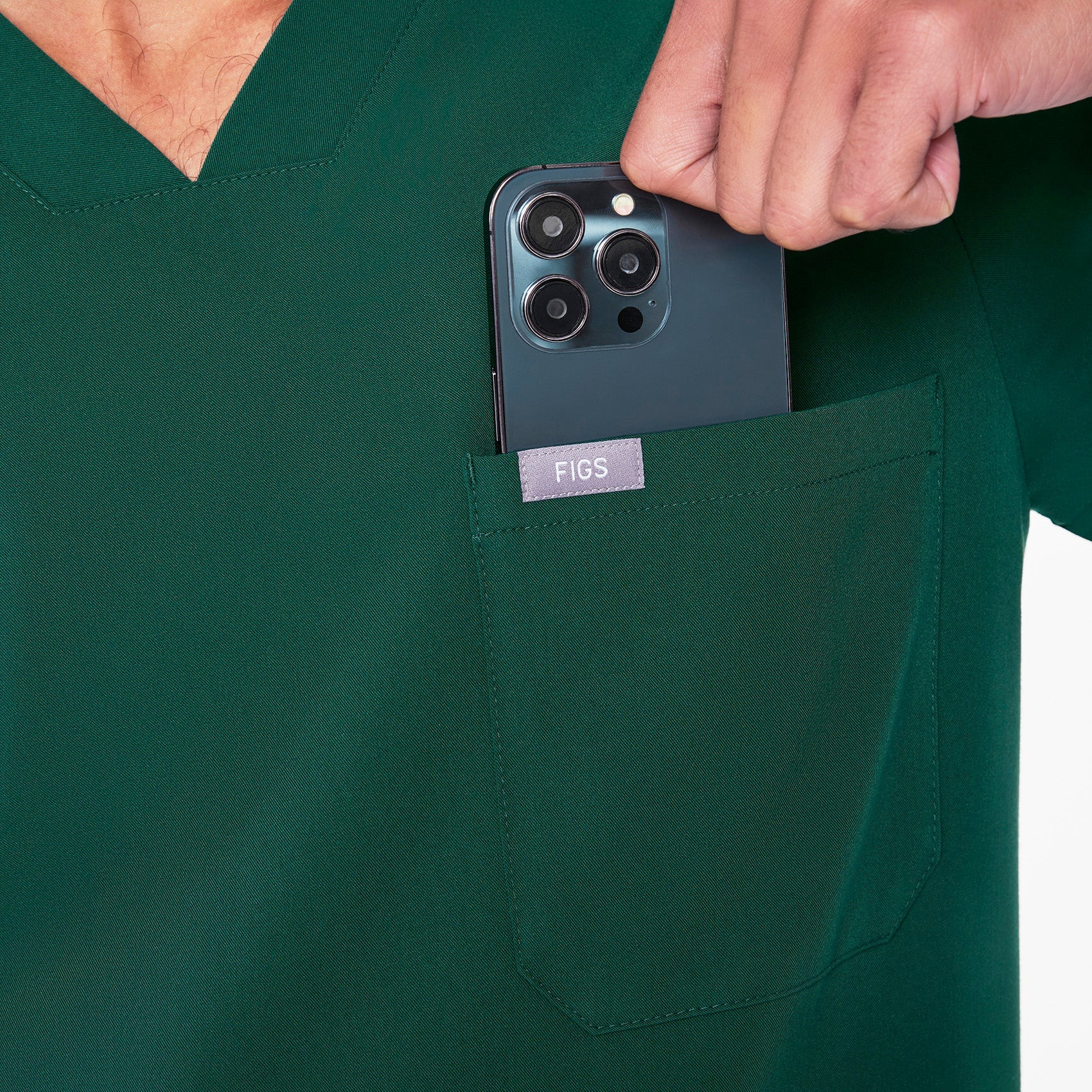 Chisec Scrub Top™ - Forest Green