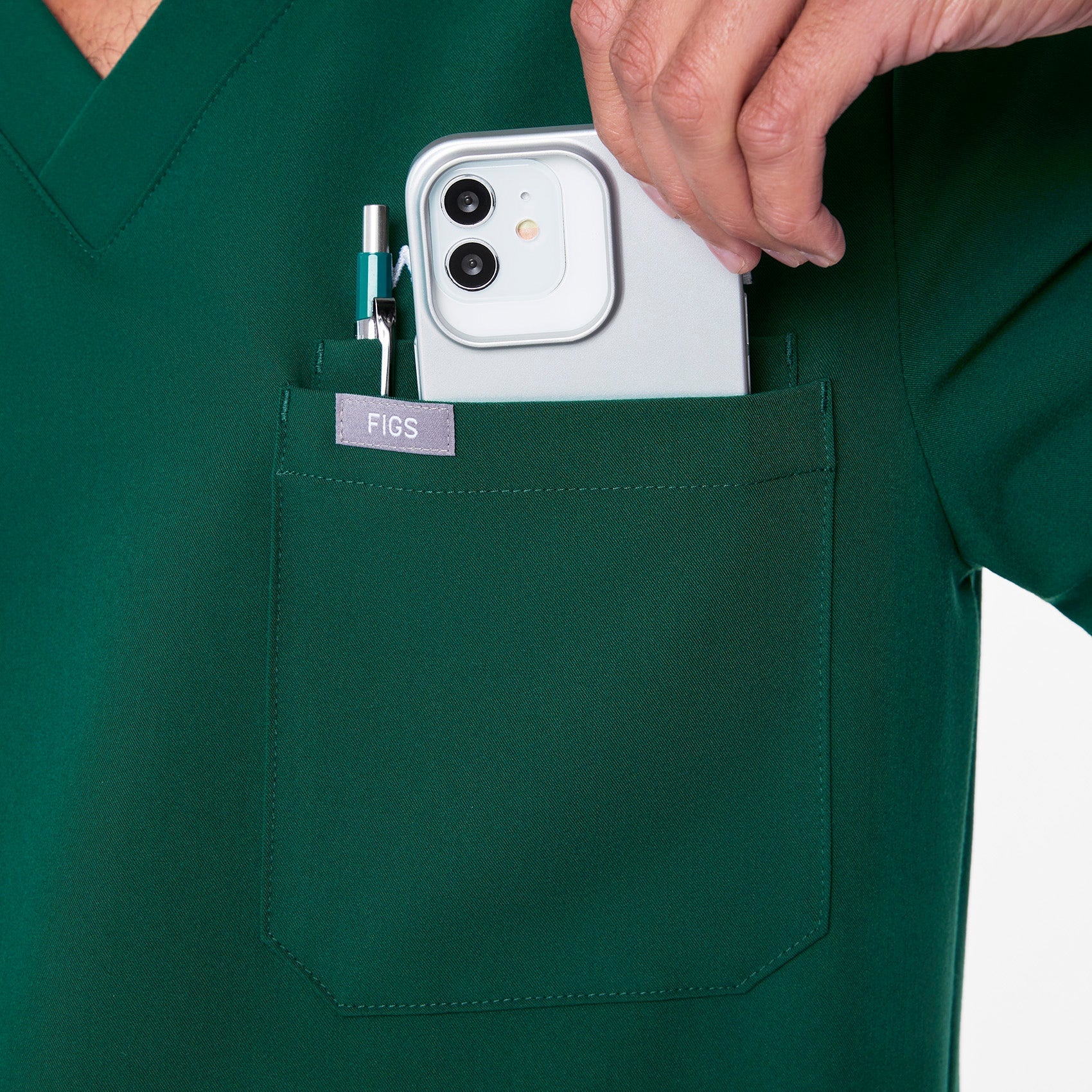 Leon Scrub Top™ - Forest Green