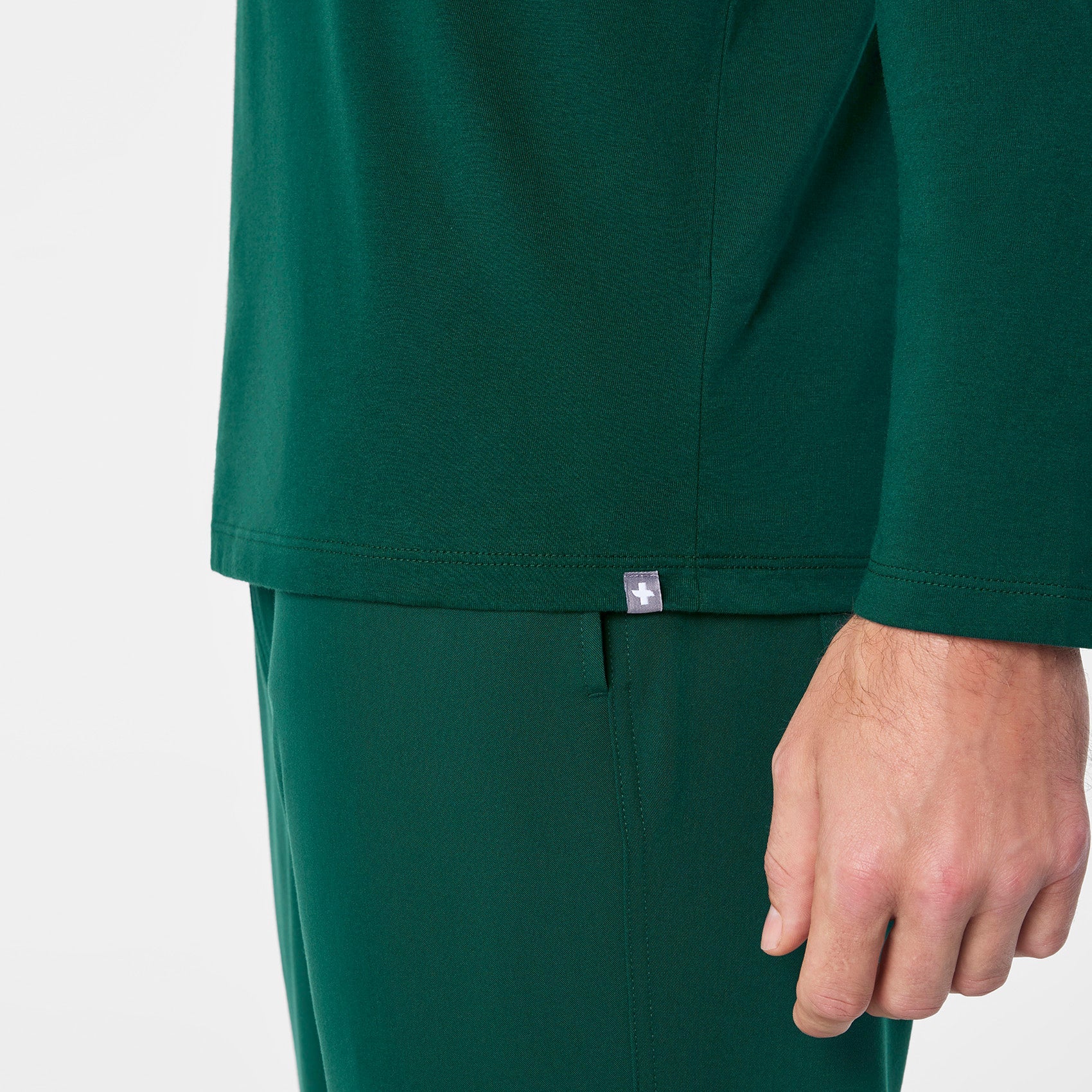 Supersoft Long-Sleeve Underscrub - Forest Green