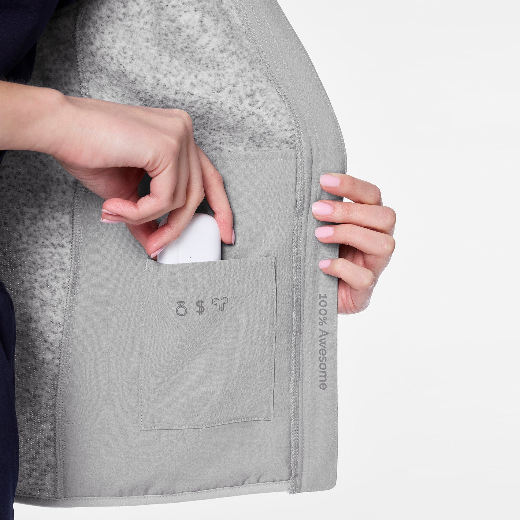On-Shift Sweater-Knit Vest™ - Heather Light Grey