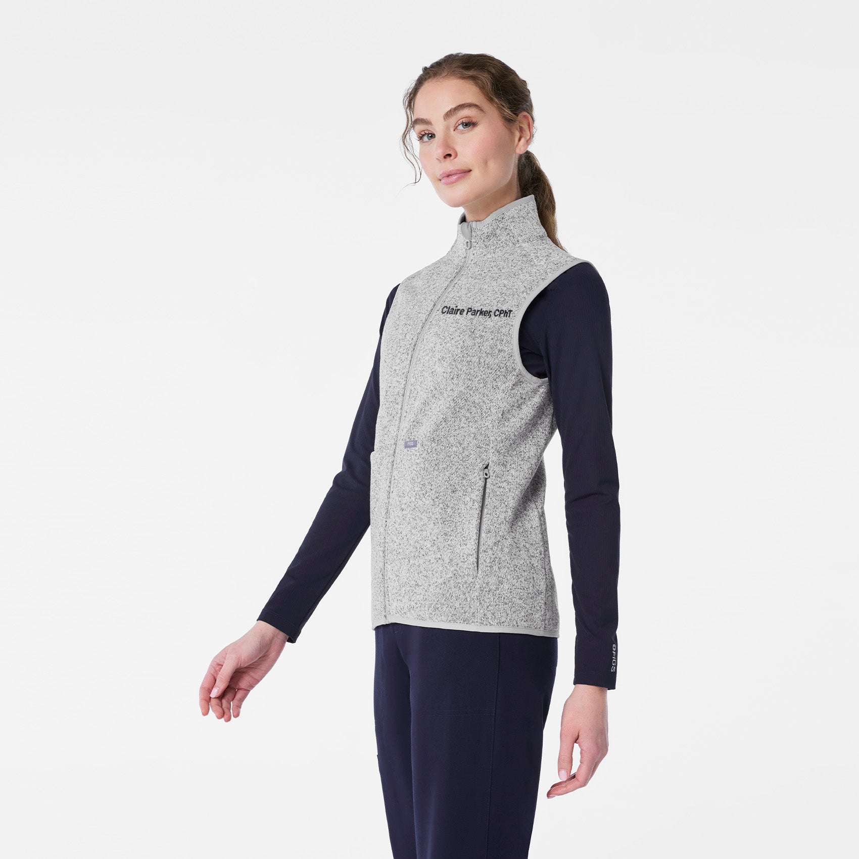 On-Shift Sweater-Knit Vest™ - Heather Light Grey