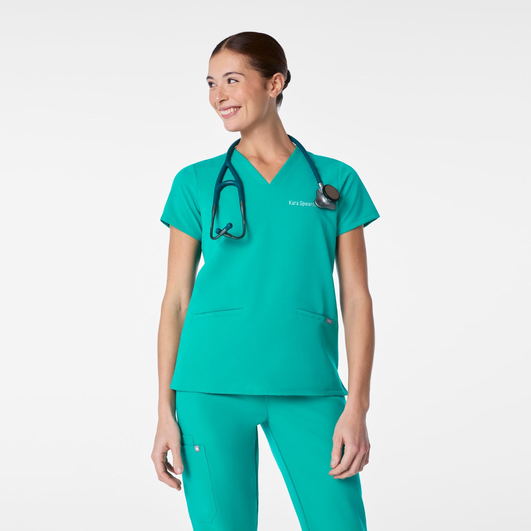 Casma Scrub Top™ - Lagoon