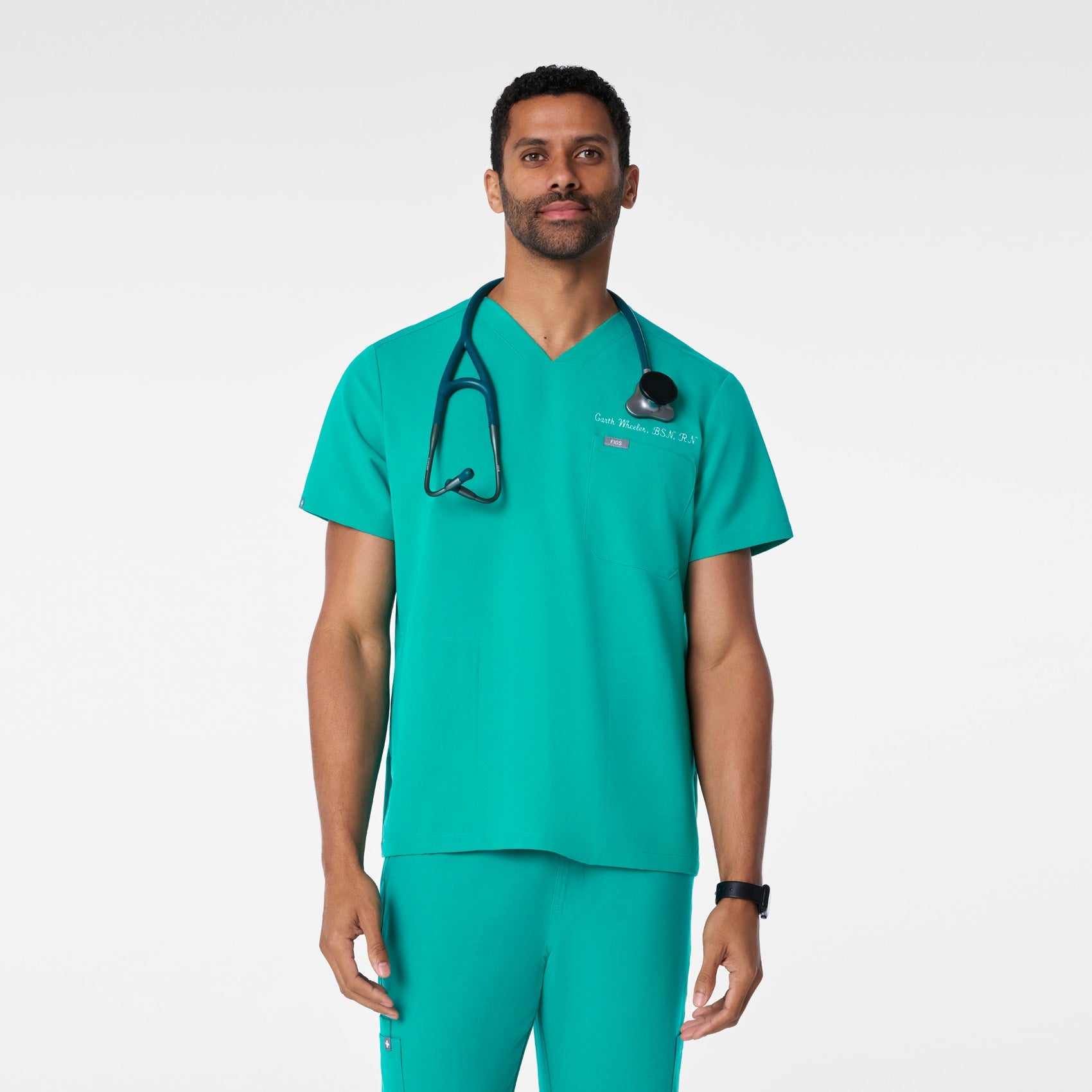 Chisec Scrub Top™ - Lagoon