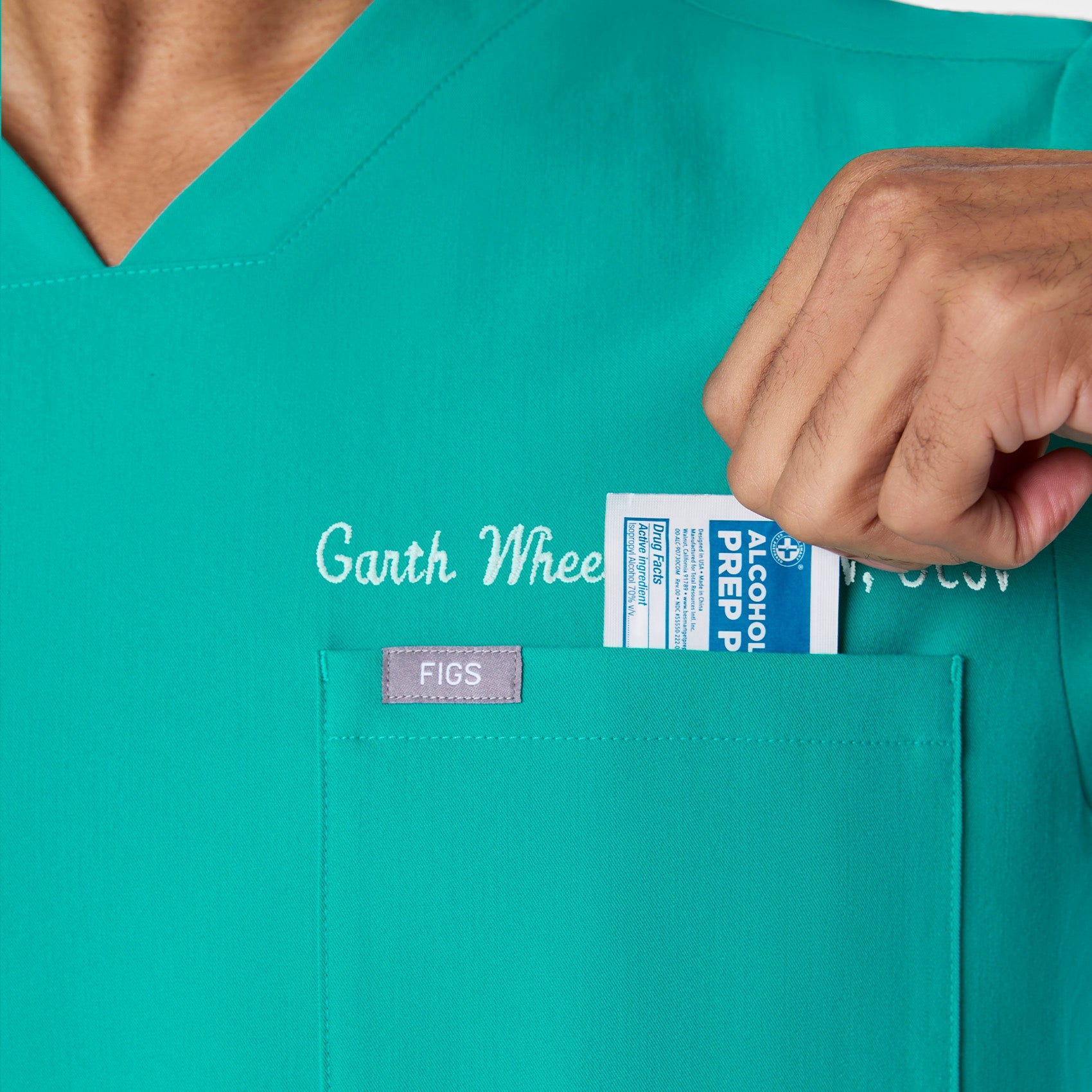 Chisec Scrub Top™ - Lagoon