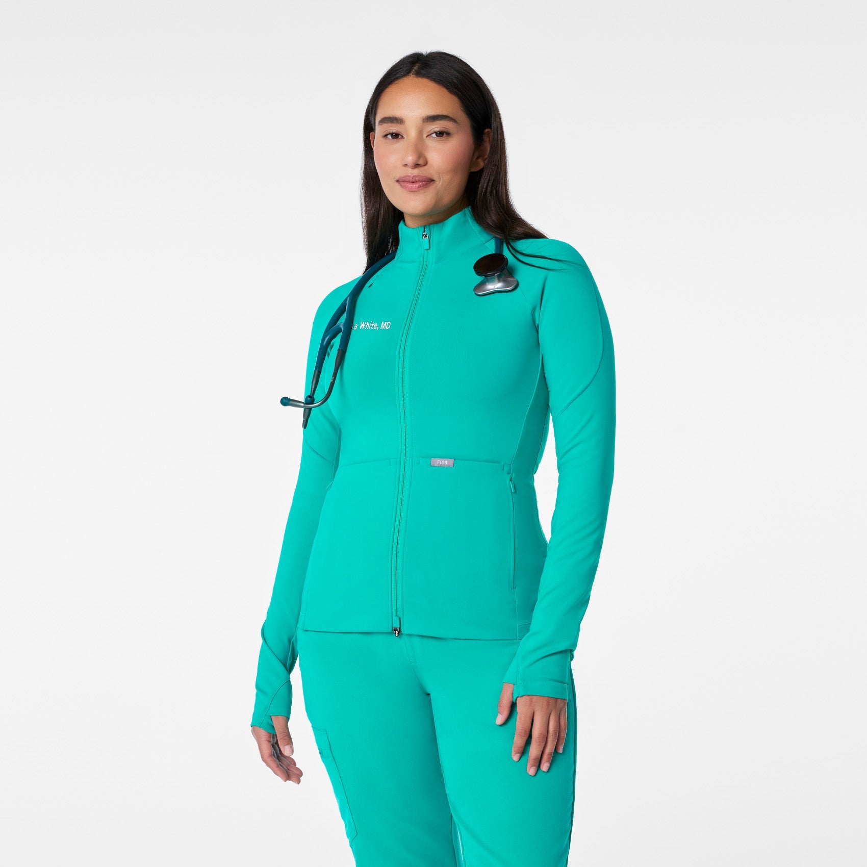 ContourKnit Scrub Jacket™ - Lagoon