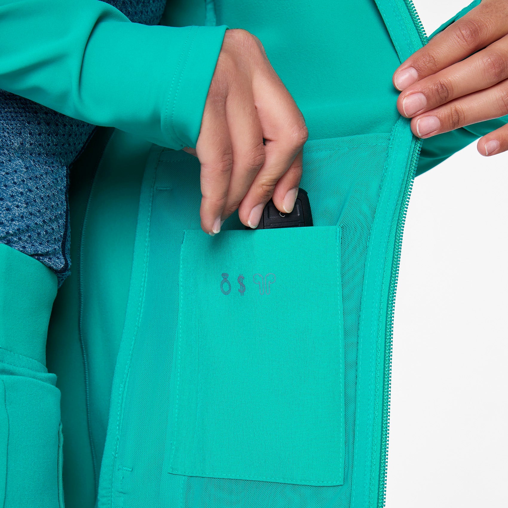 ContourKnit Scrub Jacket™ - Lagoon
