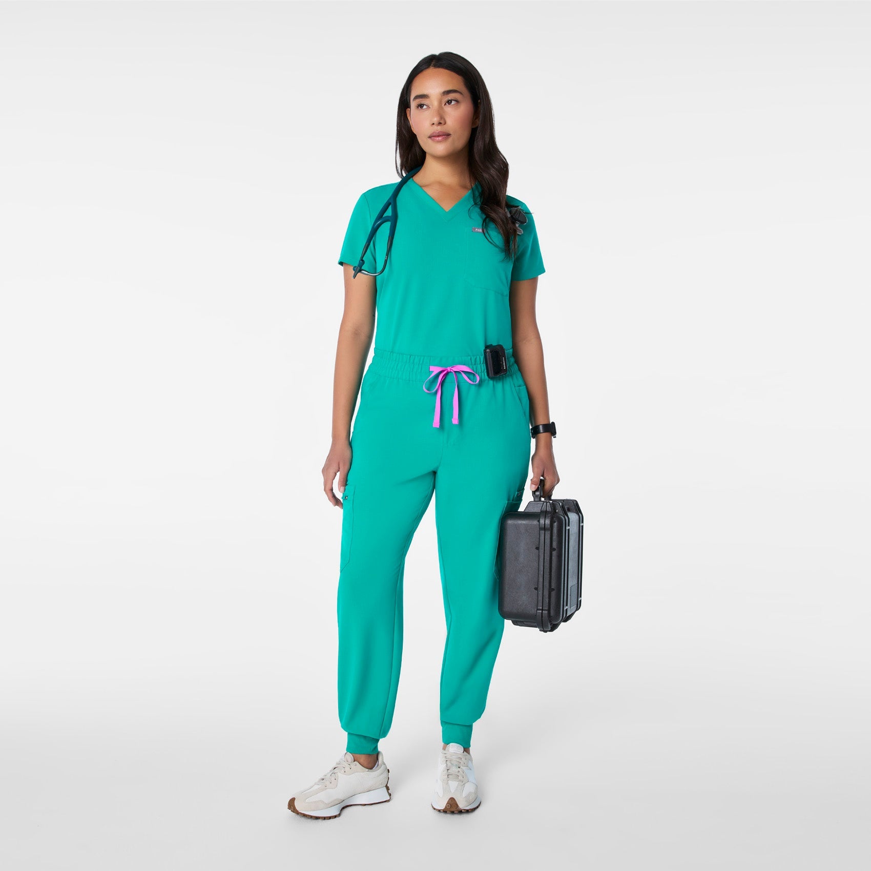 Uman High-Rise Jogger Scrub Pant - Lagoon