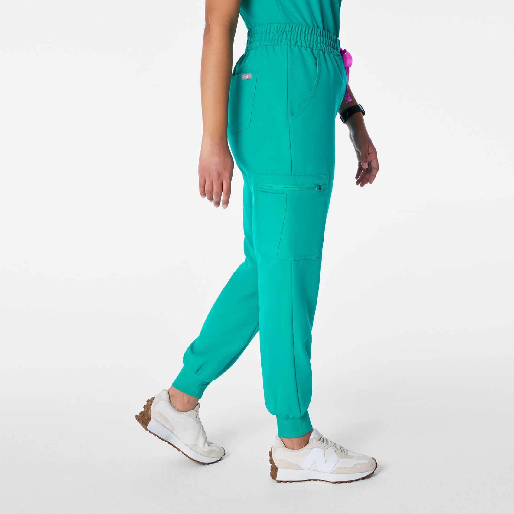 Uman High-Rise Jogger Scrub Pant - Lagoon
