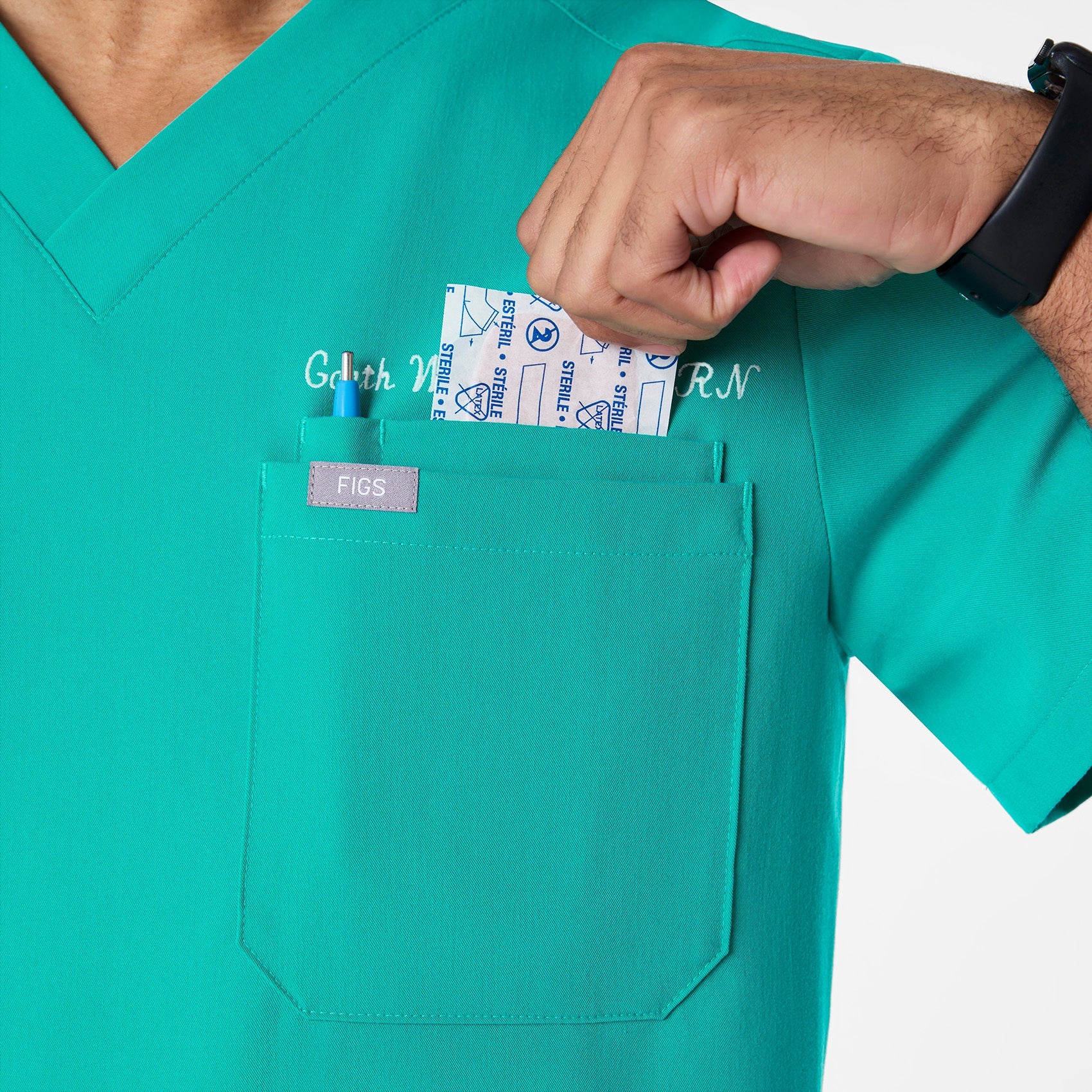 Leon Scrub Top™ - Lagoon