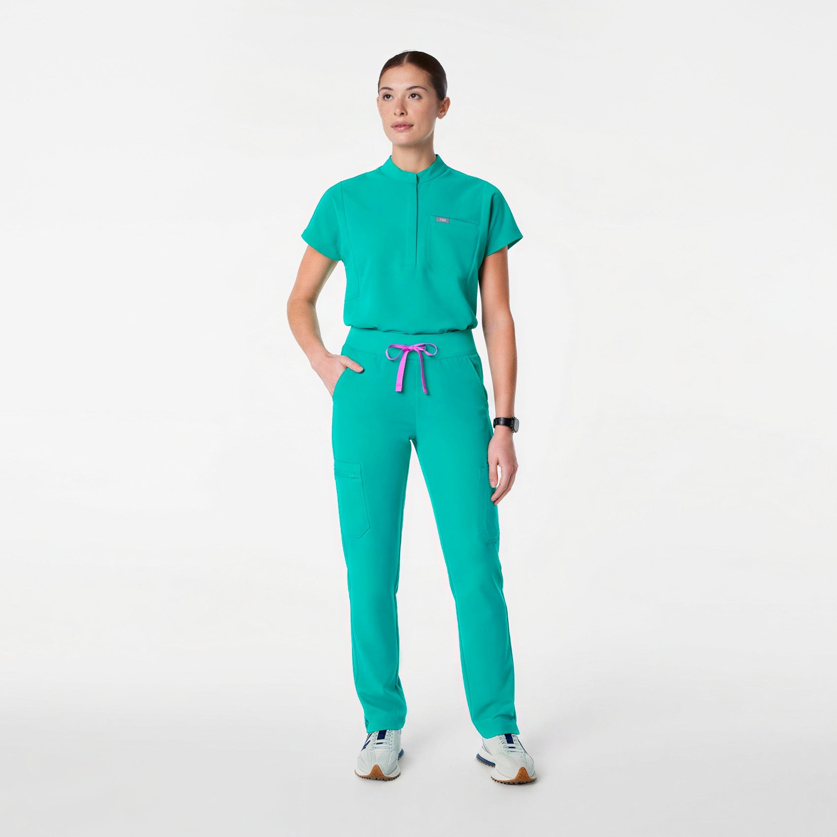 Montex Relaxed Scrub Top - Lagoon