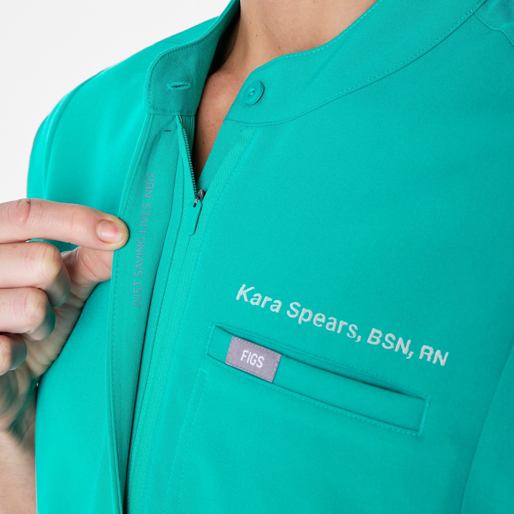 Montex Relaxed Scrub Top - Lagoon