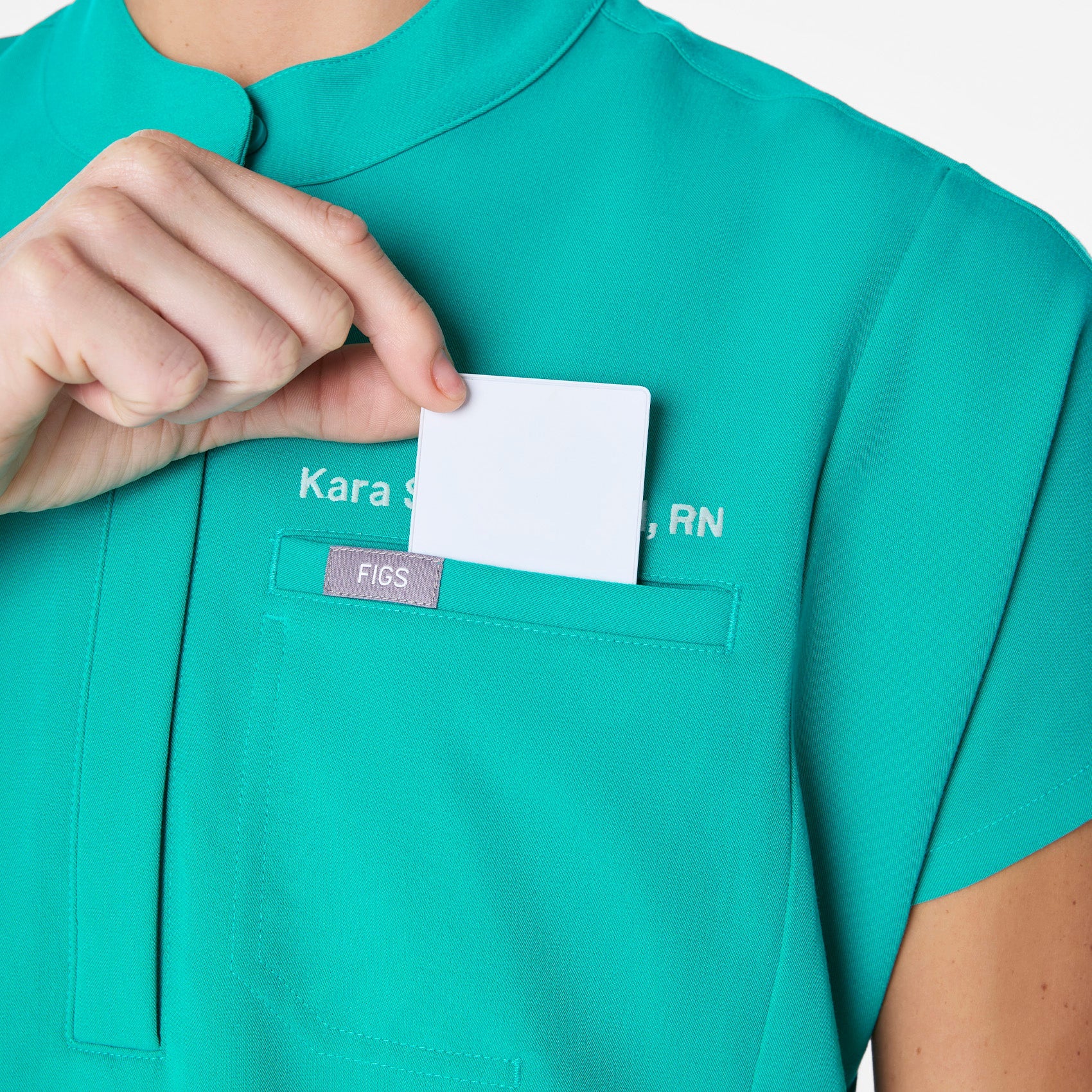 Montex Relaxed Scrub Top - Lagoon