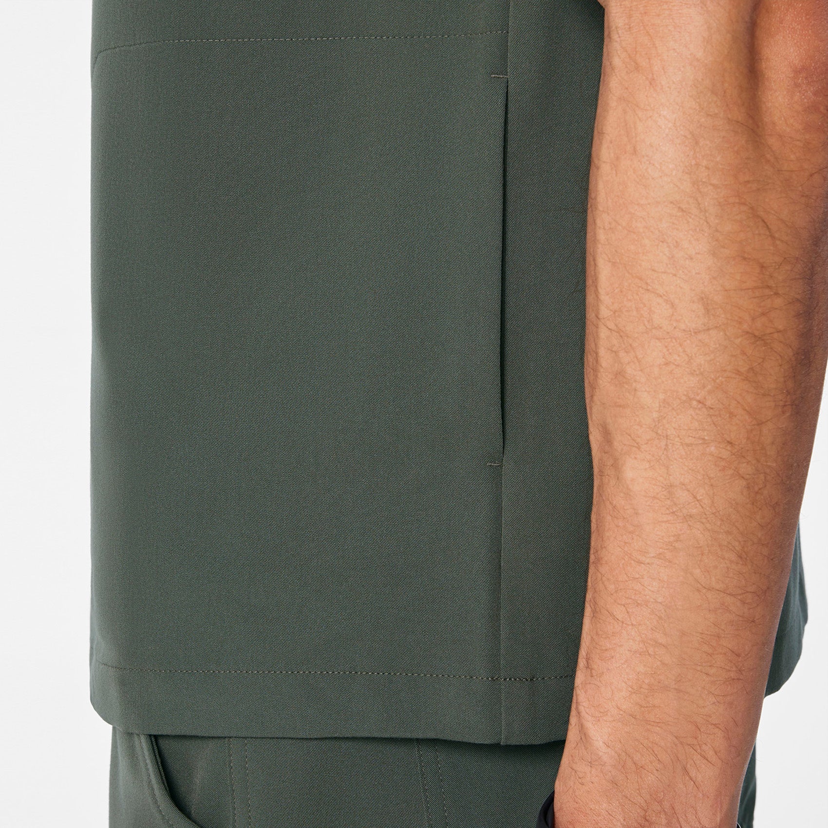 Eugene Polo Scrub Top - Moss
