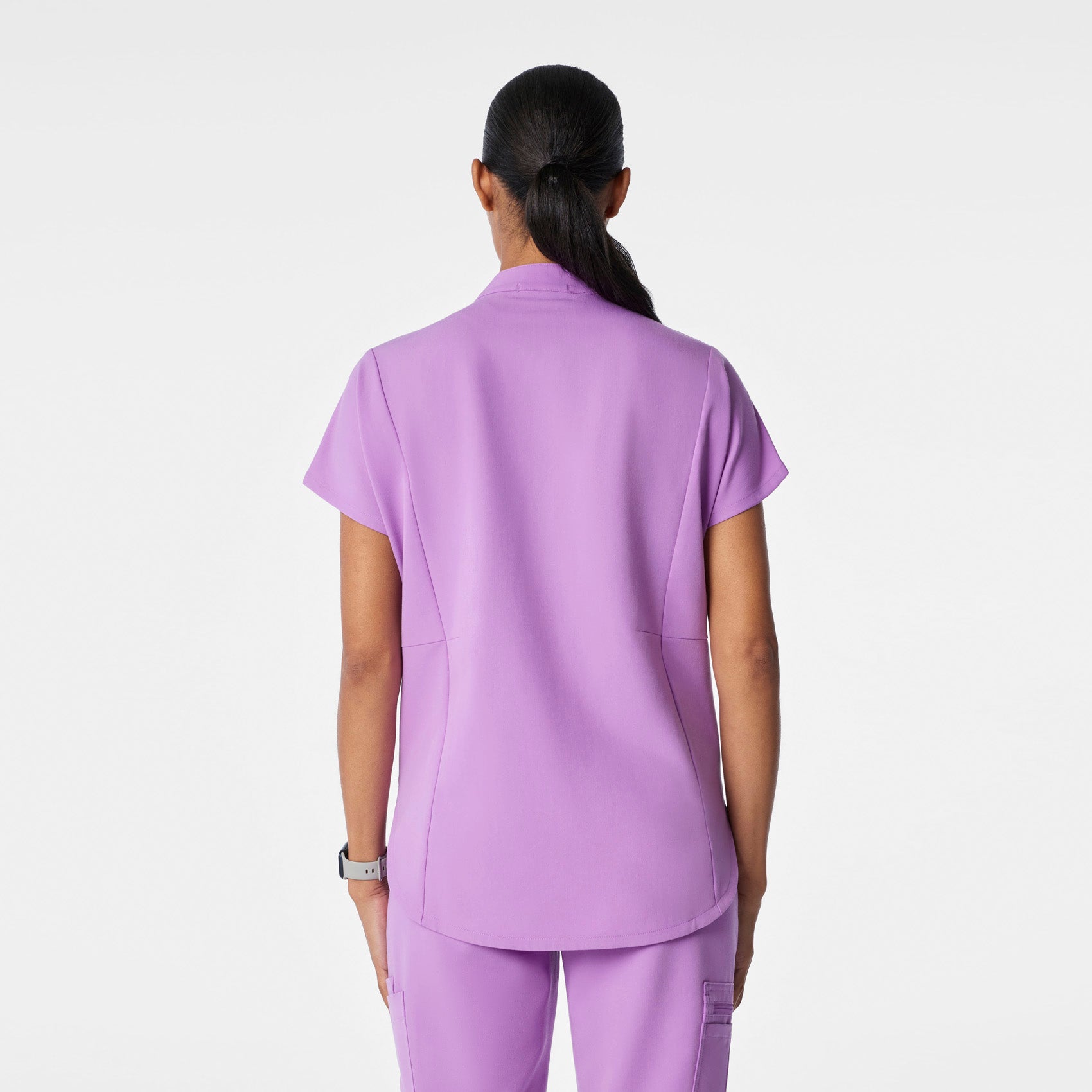 Montex Relaxed Scrub Top - Wild Iris