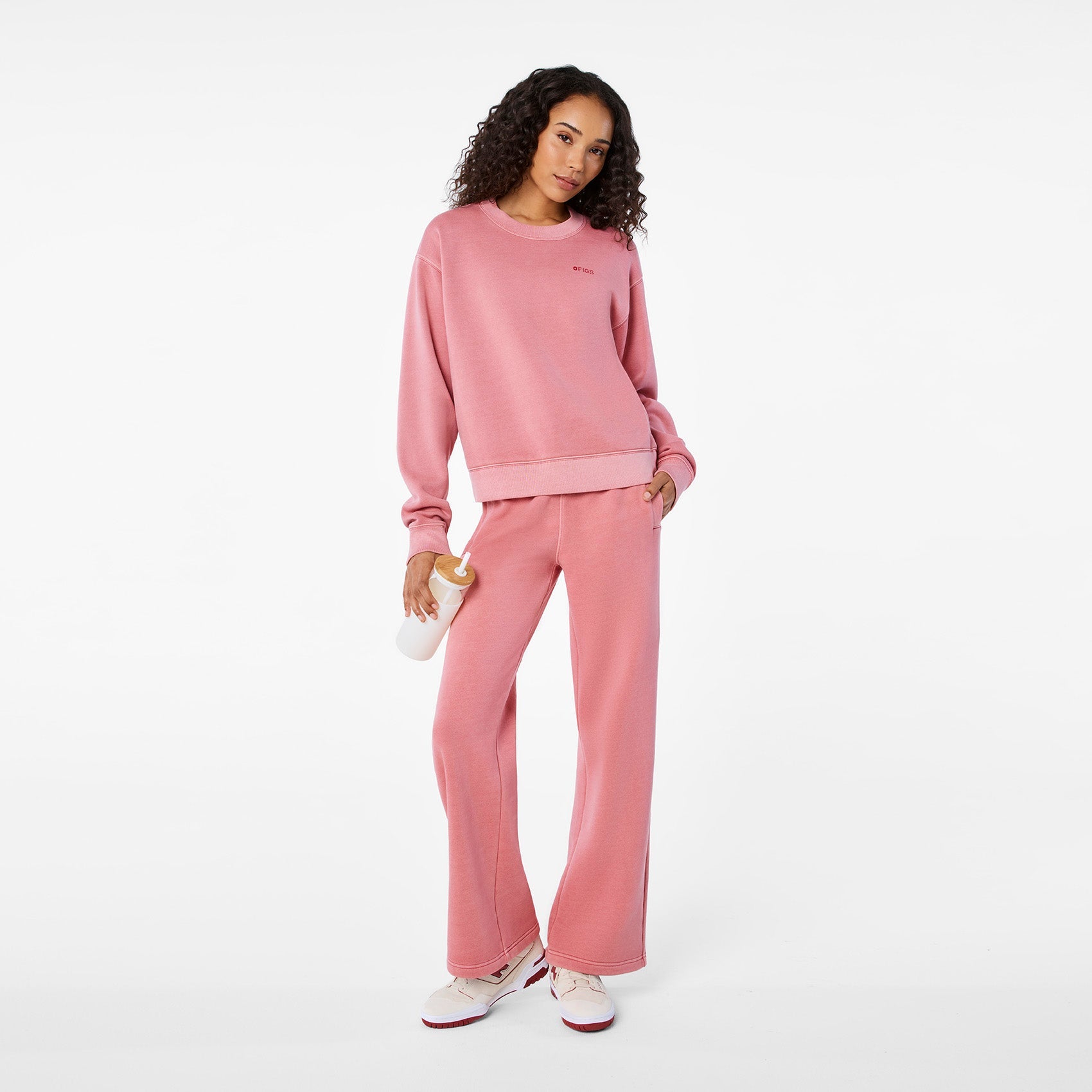 Hayden Vintage Wash Crewneck Sweatshirt - Berrywood