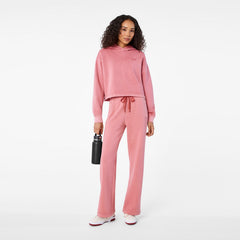 Hayden Vintage Wash Cropped Hoodie Sweatshirt - Berrywood