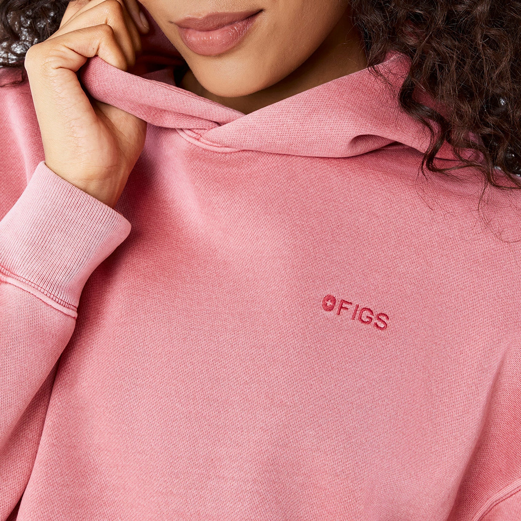Hayden Vintage Wash Cropped Hoodie Sweatshirt - Berrywood
