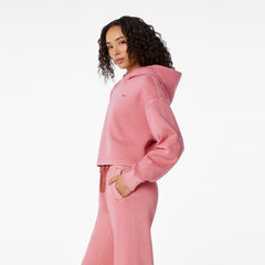 Hayden Vintage Wash Cropped Hoodie Sweatshirt - Berrywood