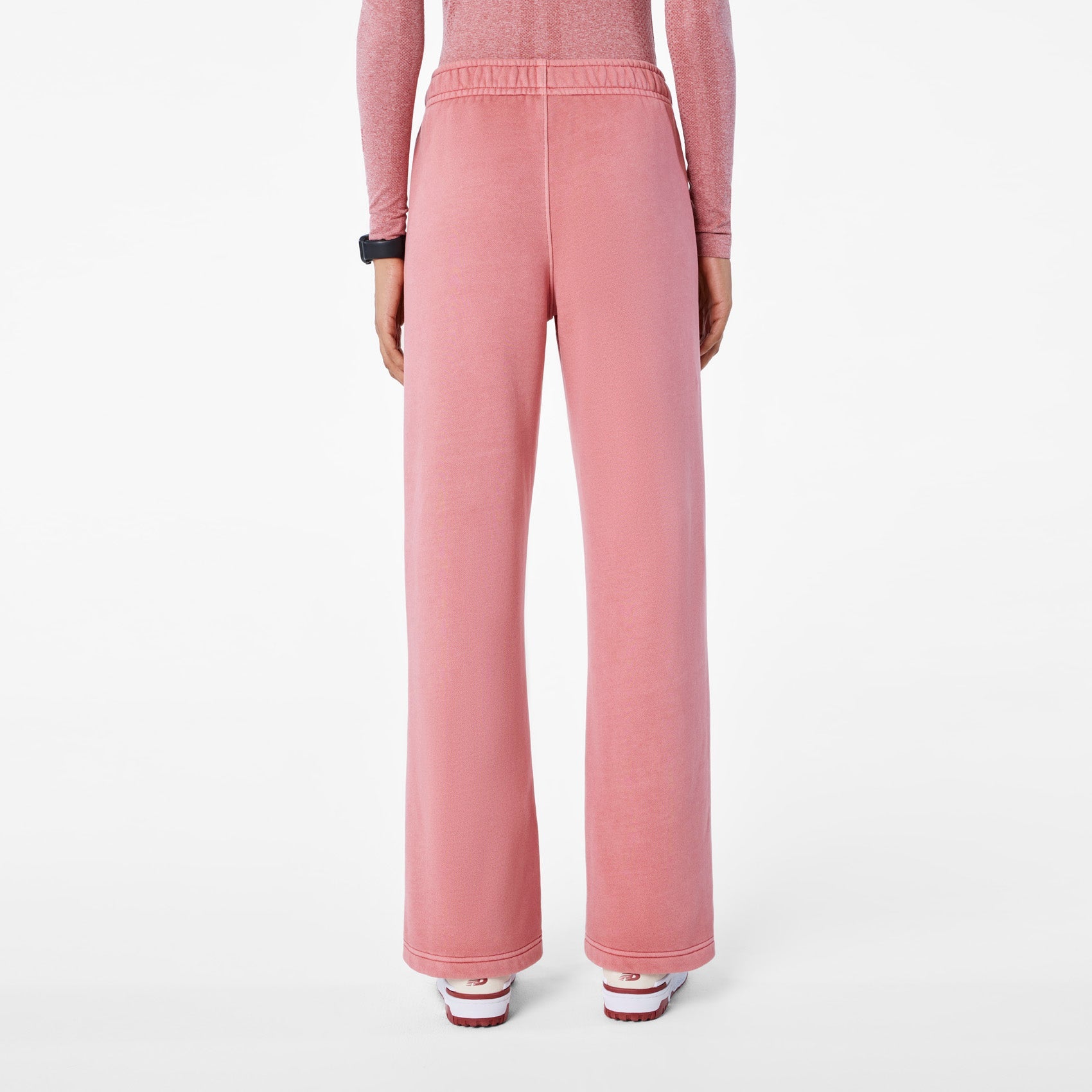 Hayden Vintage Wash Wide-Leg Sweatpants - Berrywood