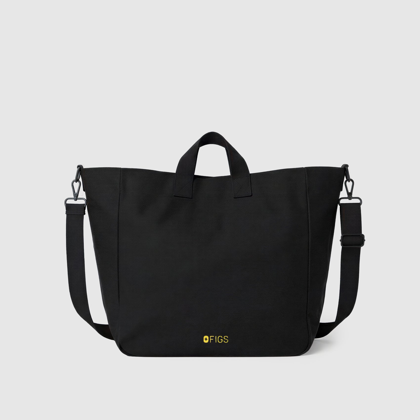 A Very Large Needle Detachable Strap Tote - Black
