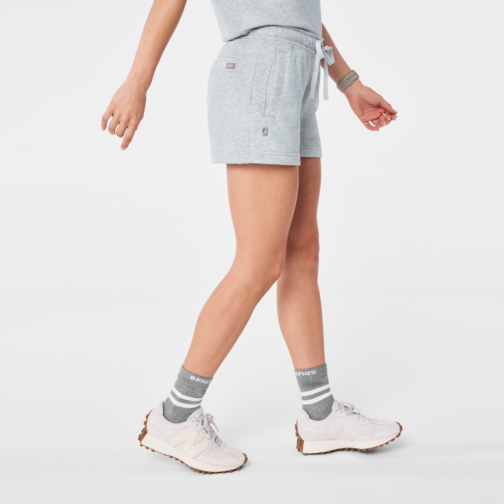 Evelyn Sweatshorts - Heather Grey