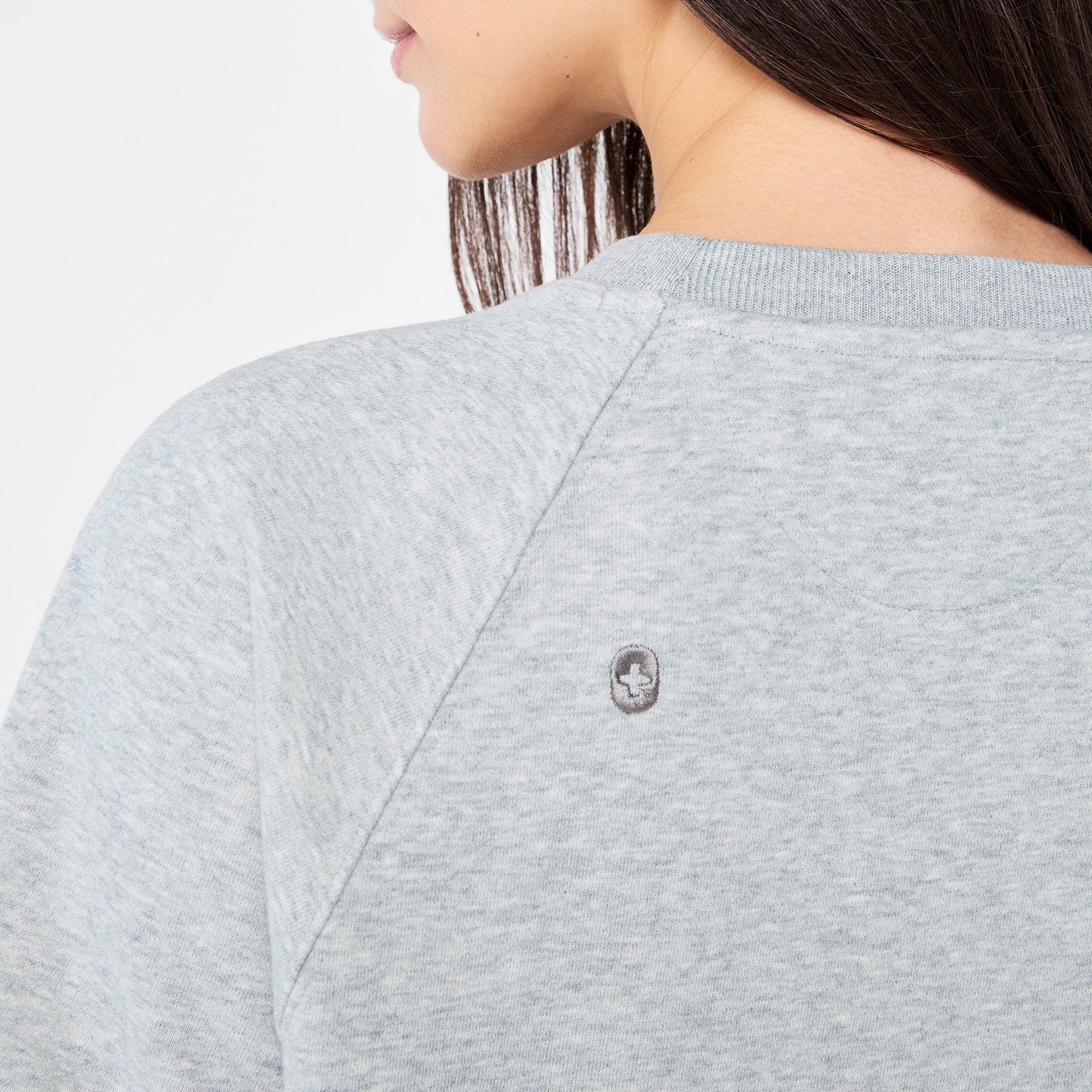 Evelyn Short-Sleeve Sweatshirt - Heather Grey