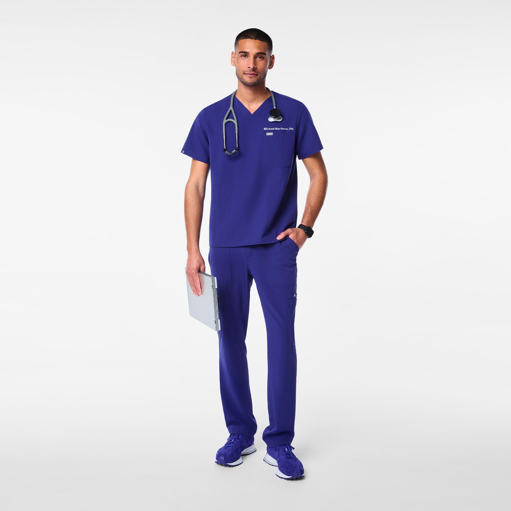 Chisec Scrub Top™ - Deep Royal Blue