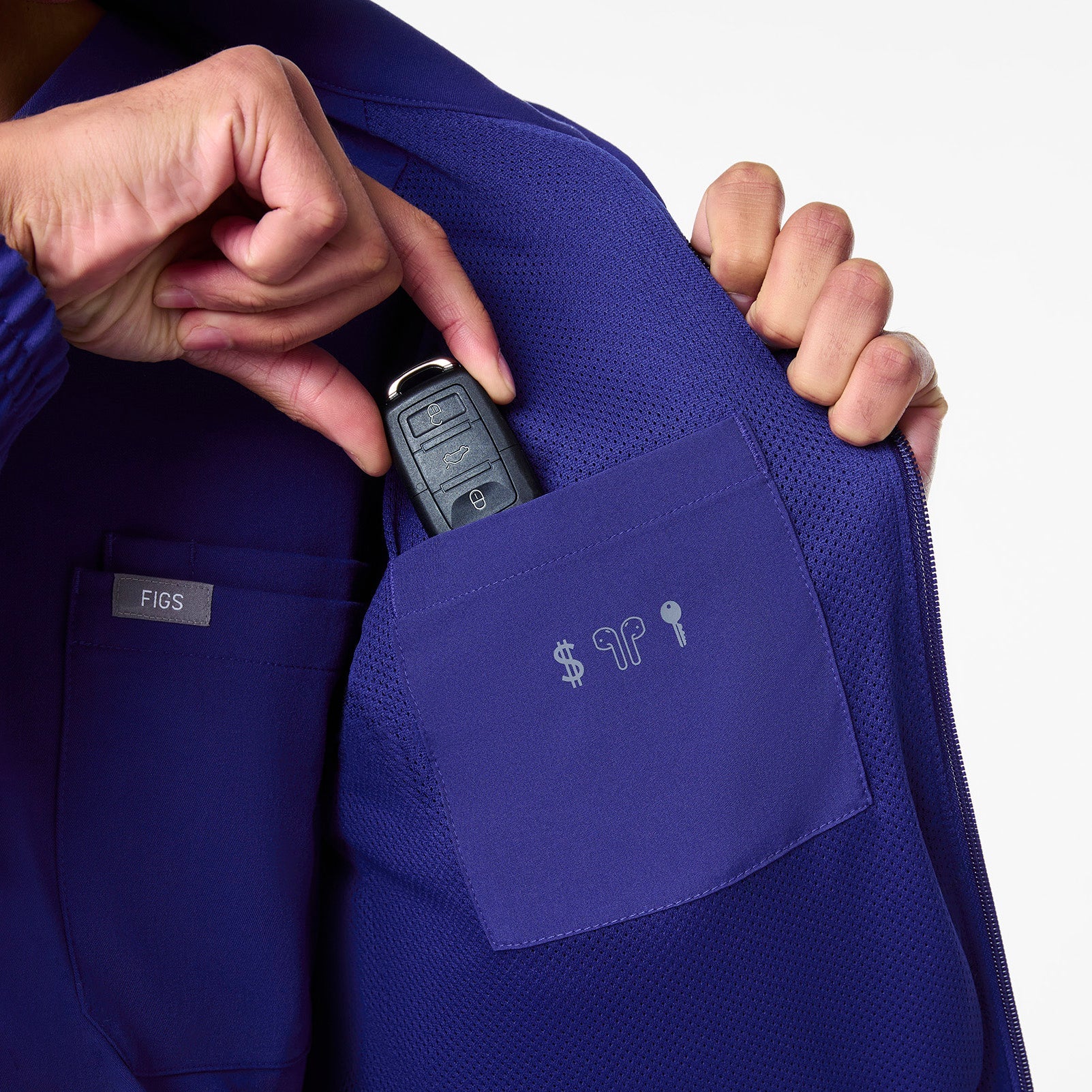 Cobaki Scrub Jacket - Deep Royal Blue